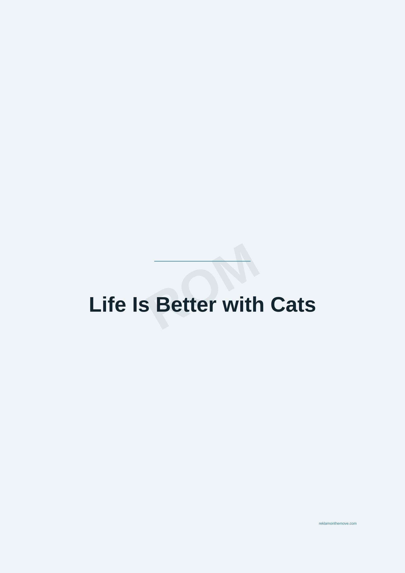 Life Is Better with Cats · Okyanus — ROM dijital ürün önizlemesi (filigranlı)