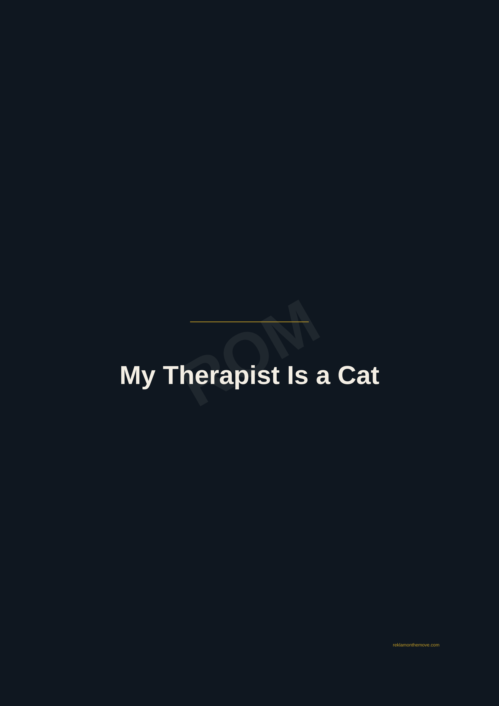 My Therapist Is a Cat · Gece — ROM dijital ürün önizlemesi (filigranlı)