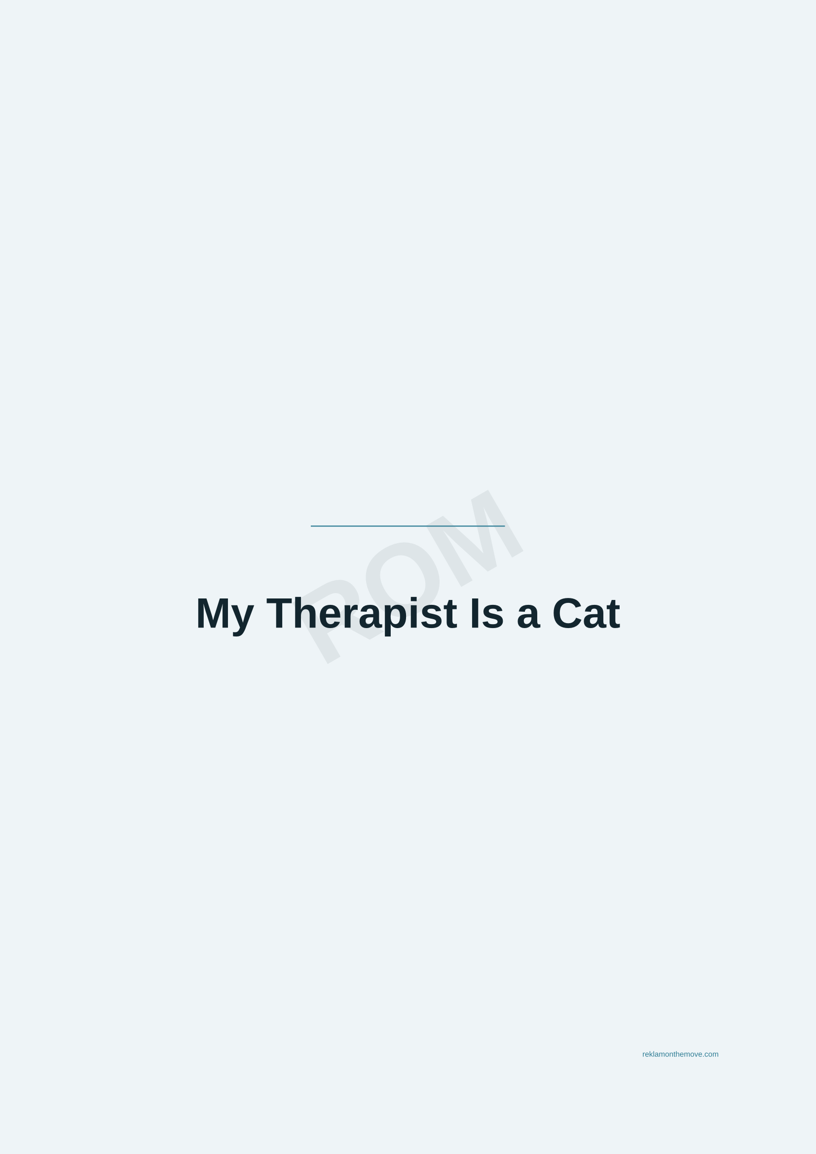 My Therapist Is a Cat · Okyanus — ROM dijital ürün önizlemesi (filigranlı)