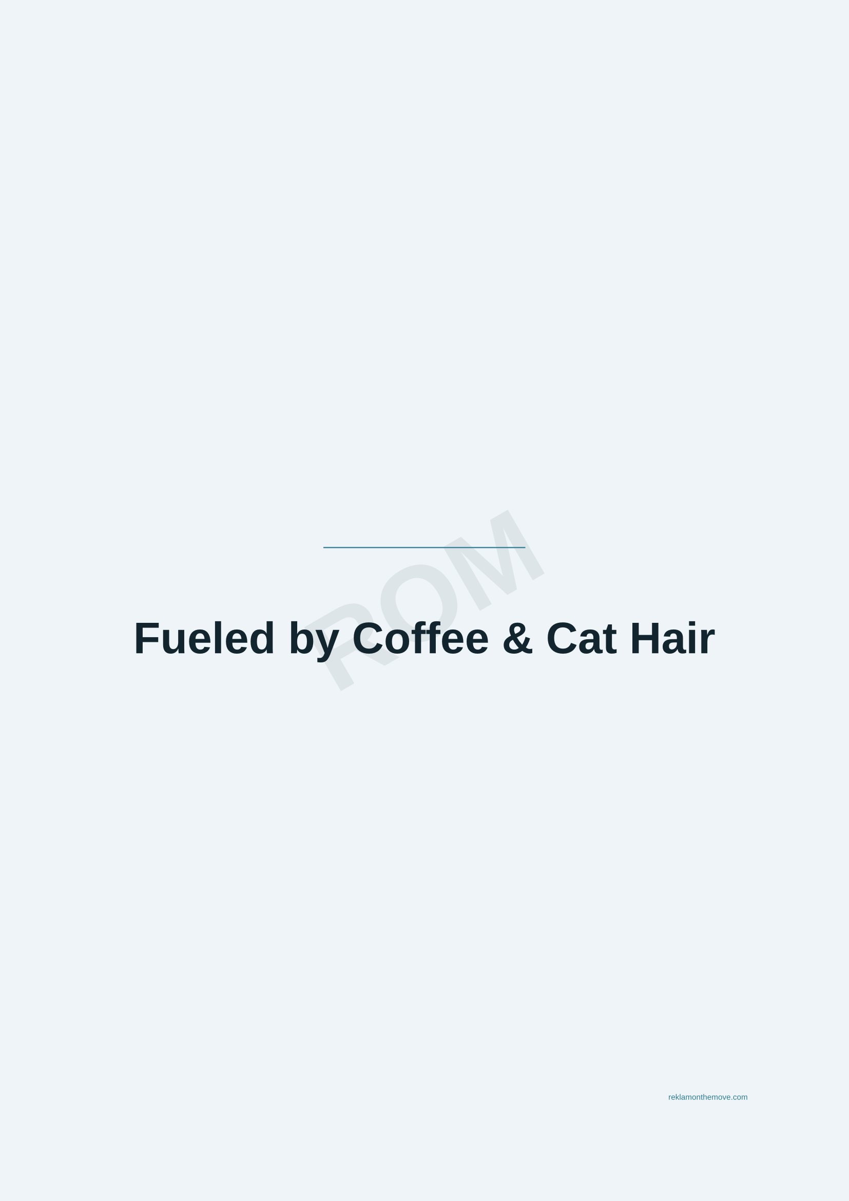 Fueled by Coffee & Cat Hair · Okyanus — ROM dijital ürün önizlemesi (filigranlı)