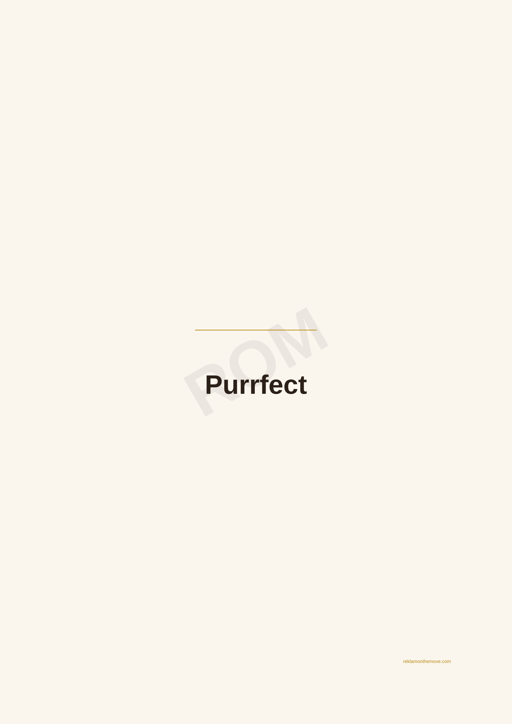 Purrfect · Espresso — ROM dijital ürün önizlemesi (filigranlı)