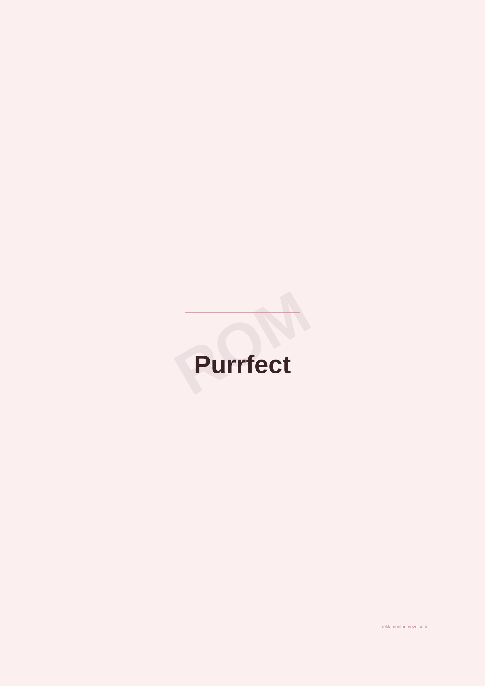 Purrfect · Gül — ROM dijital ürün önizlemesi (filigranlı)