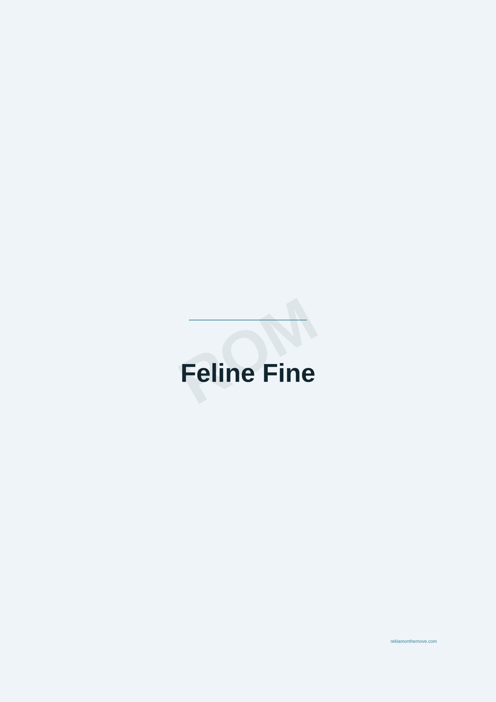 Feline Fine · Okyanus — ROM dijital ürün önizlemesi (filigranlı)