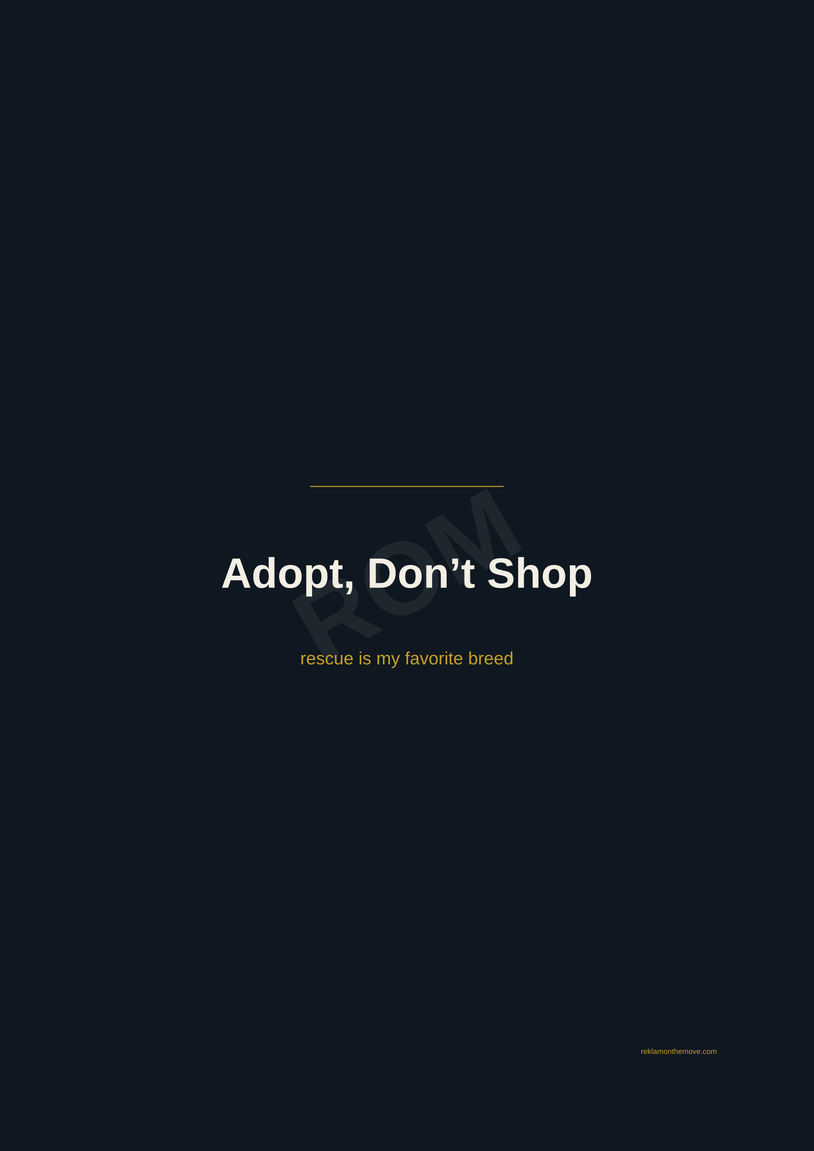 Adopt, Don't Shop · Gece — ROM dijital ürün önizlemesi (filigranlı)