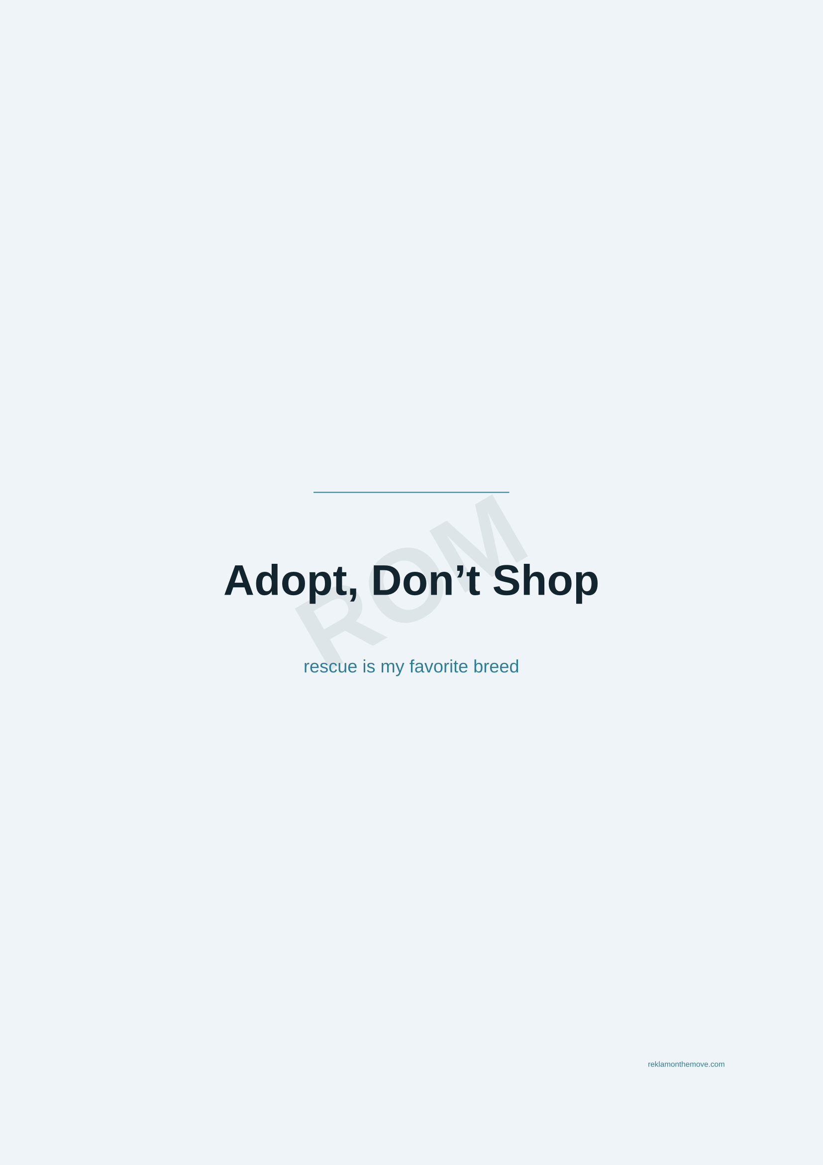 Adopt, Don't Shop · Okyanus — ROM dijital ürün önizlemesi (filigranlı)