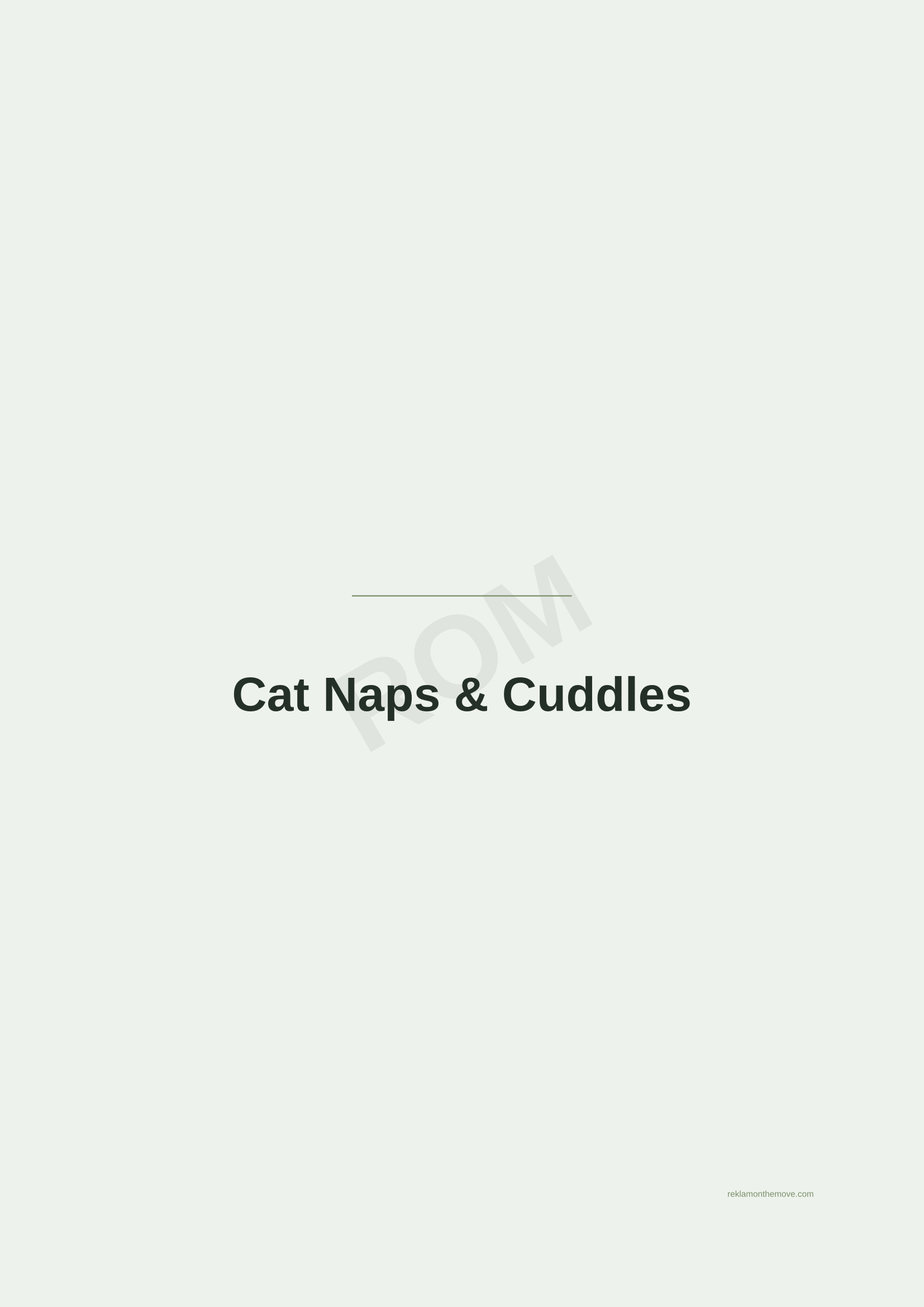 Cat Naps & Cuddles · Adaçayı — ROM dijital ürün önizlemesi (filigranlı)