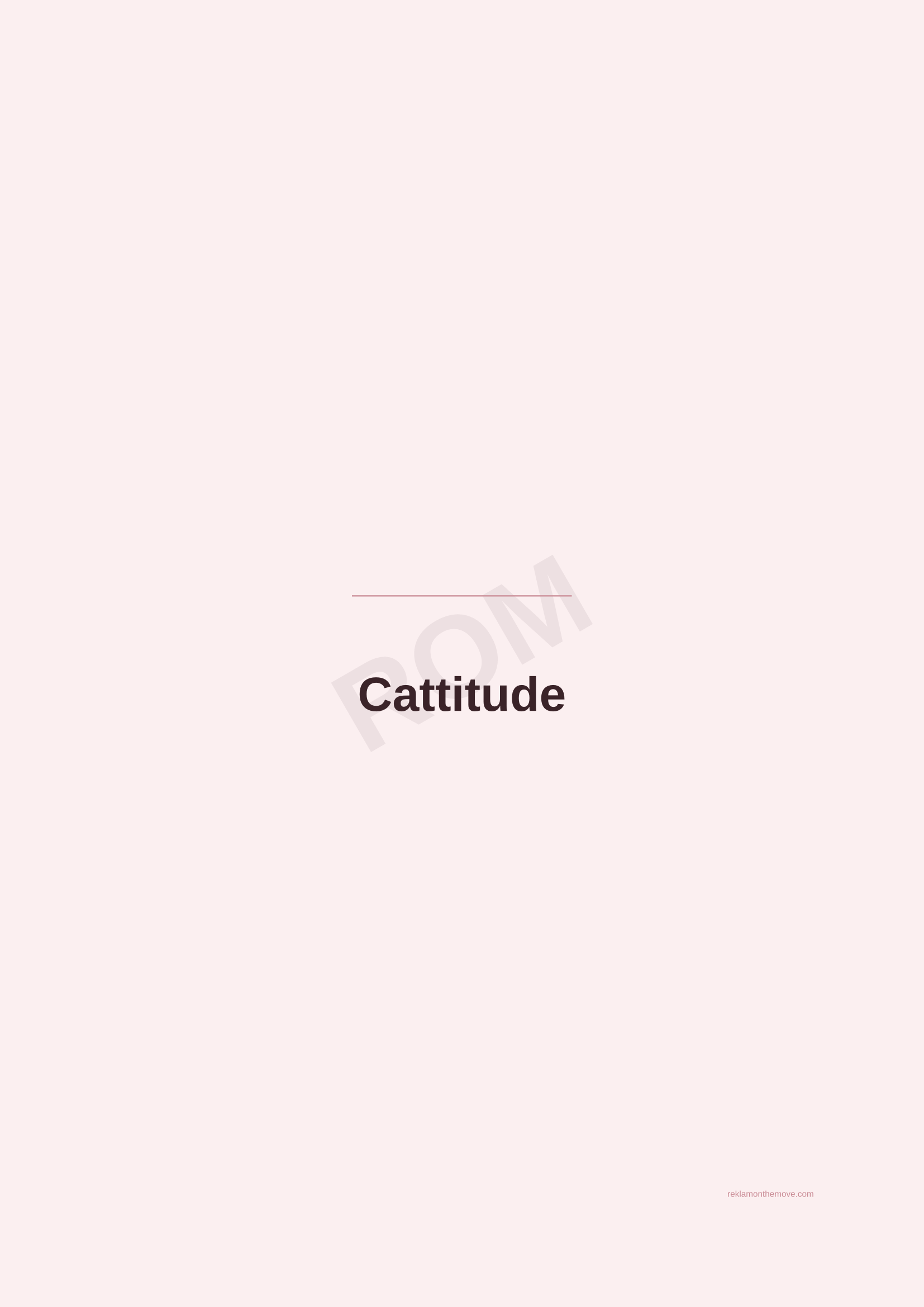 Cattitude · Gül — ROM dijital ürün önizlemesi (filigranlı)