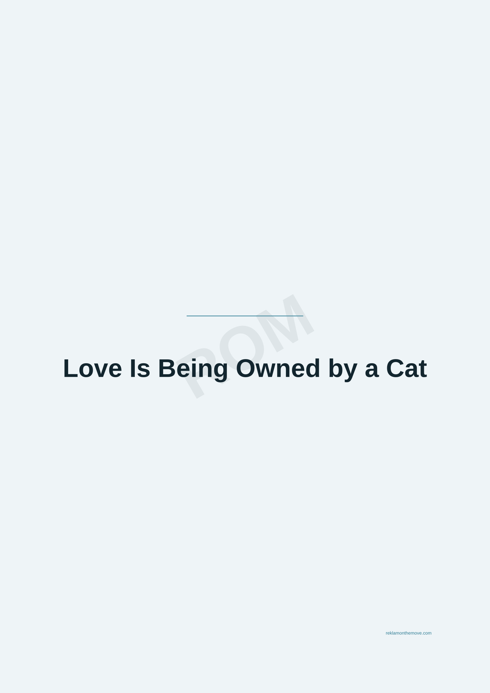 Love Is Being Owned by a Cat · Okyanus — ROM dijital ürün önizlemesi (filigranlı)