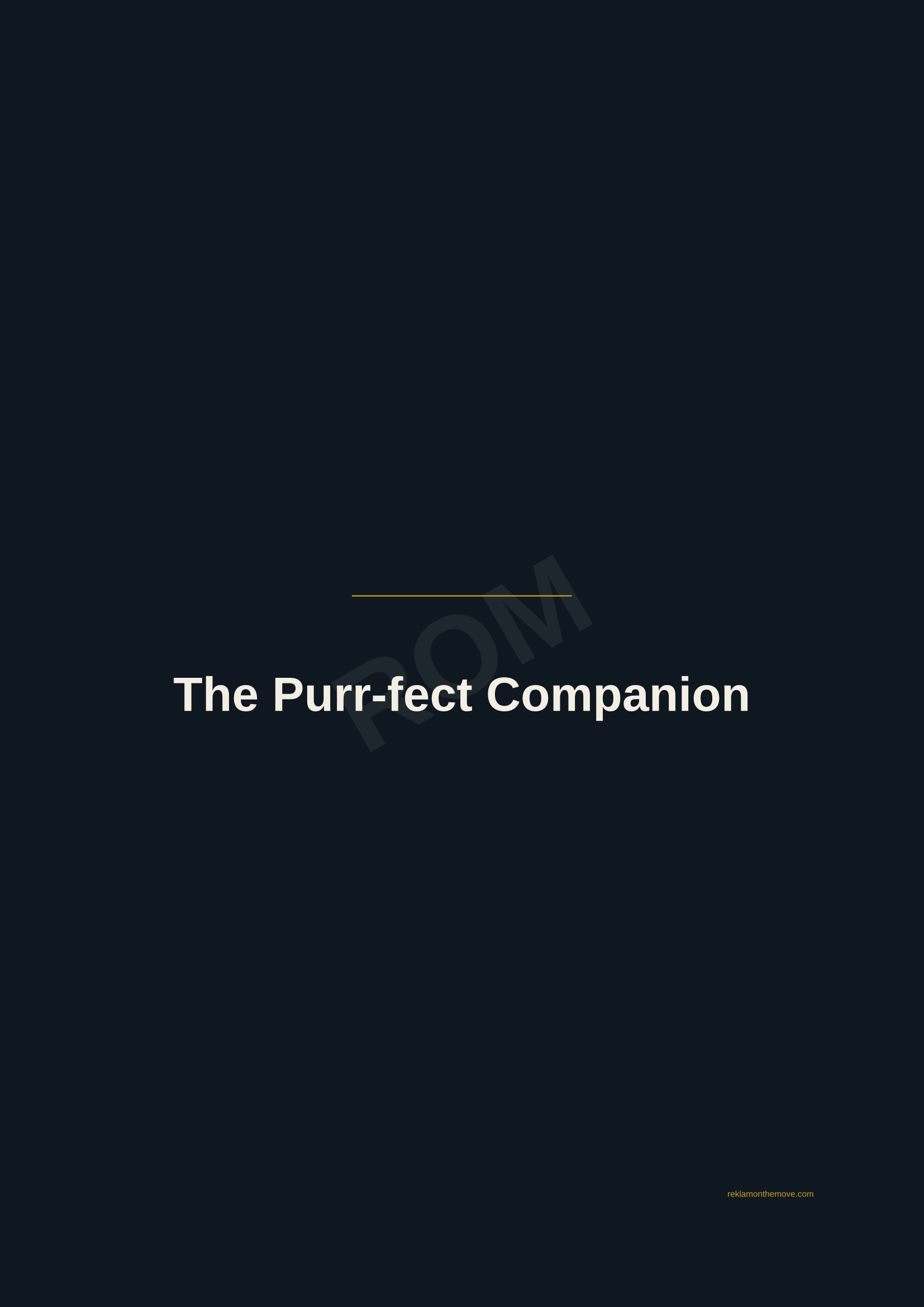 The Purr-fect Companion · Gece — ROM dijital ürün önizlemesi (filigranlı)