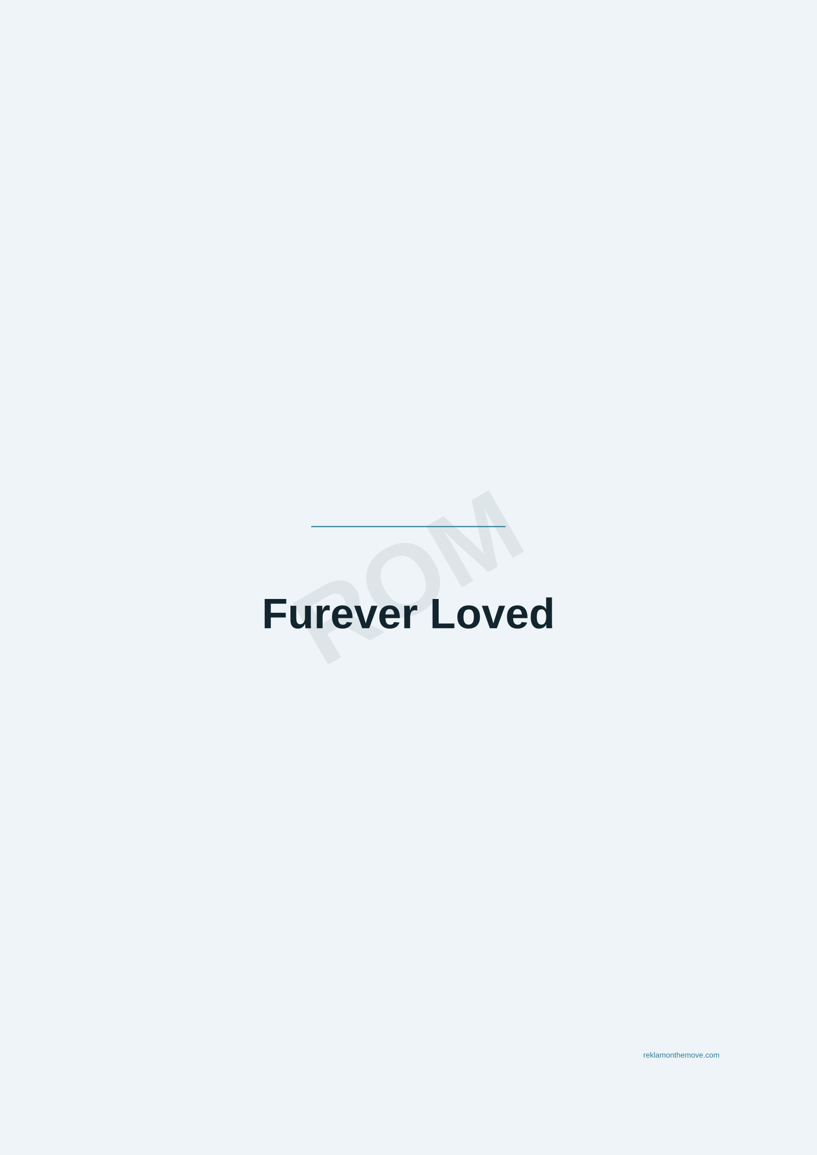 Furever Loved · Okyanus — ROM dijital ürün önizlemesi (filigranlı)