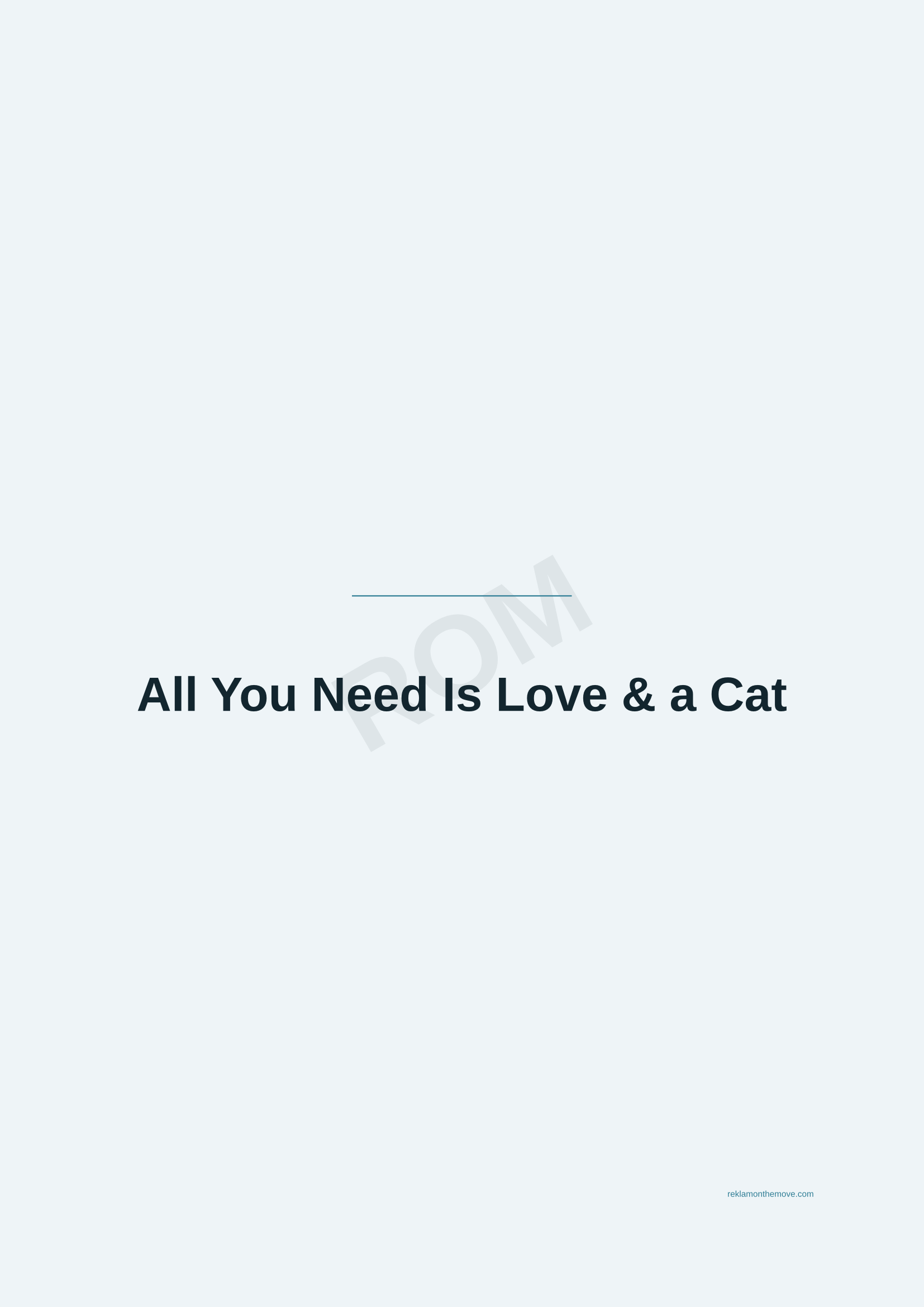 All You Need Is Love & a Cat · Okyanus — ROM dijital ürün önizlemesi (filigranlı)