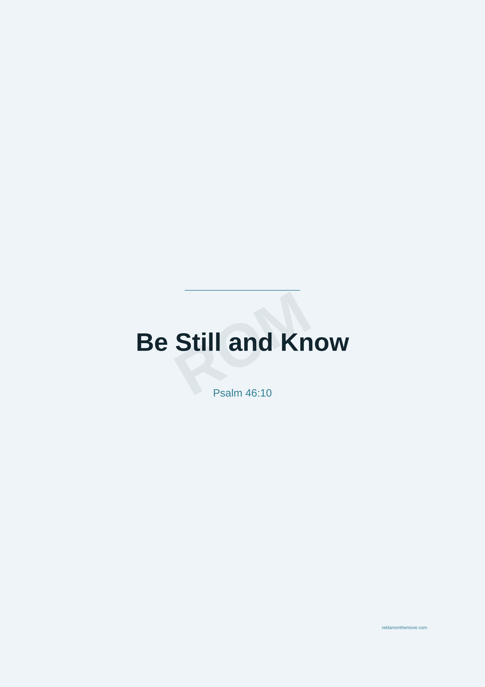 Be Still and Know · Okyanus — ROM dijital ürün önizlemesi (filigranlı)