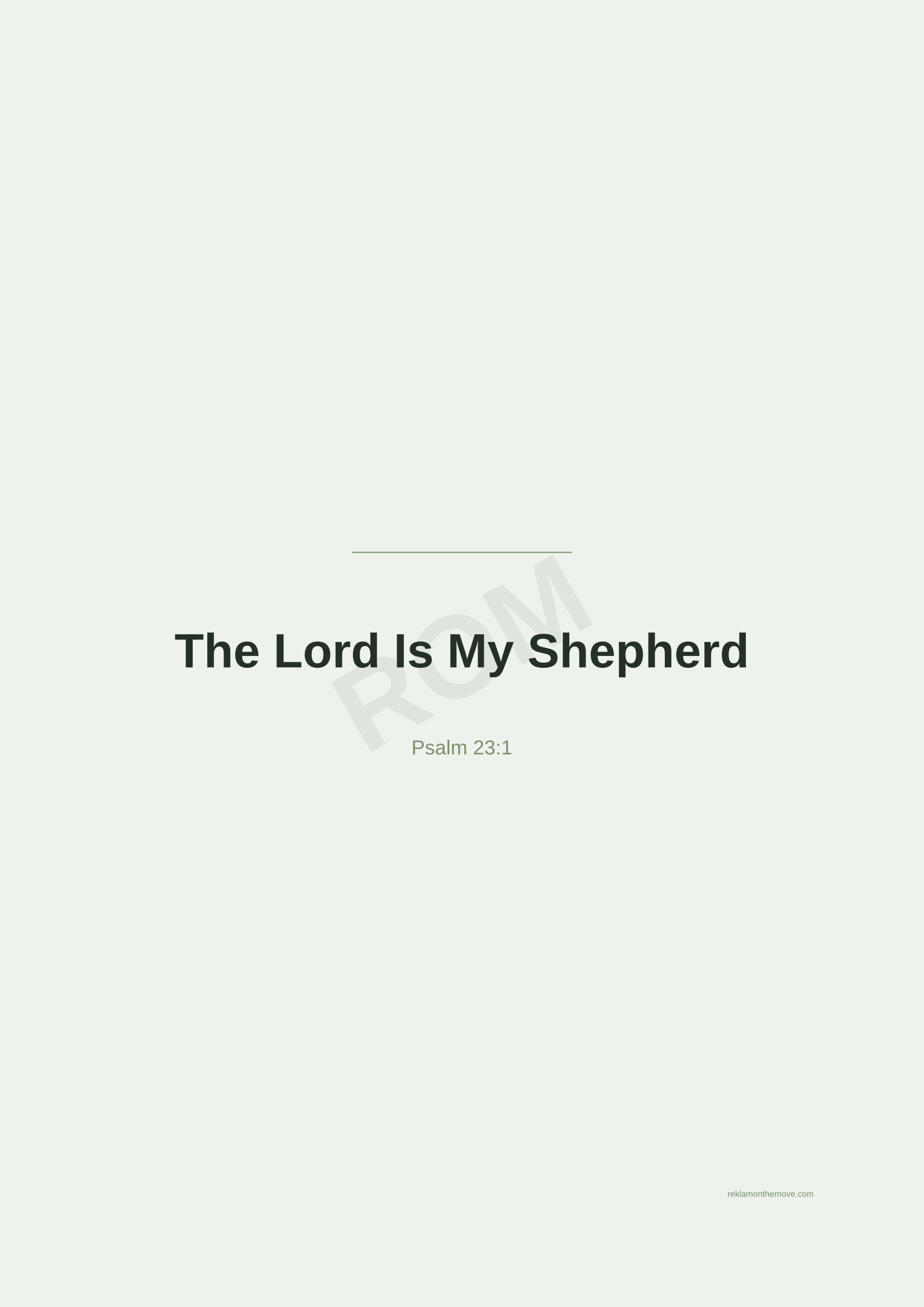 The Lord Is My Shepherd · Adaçayı — ROM dijital ürün önizlemesi (filigranlı)