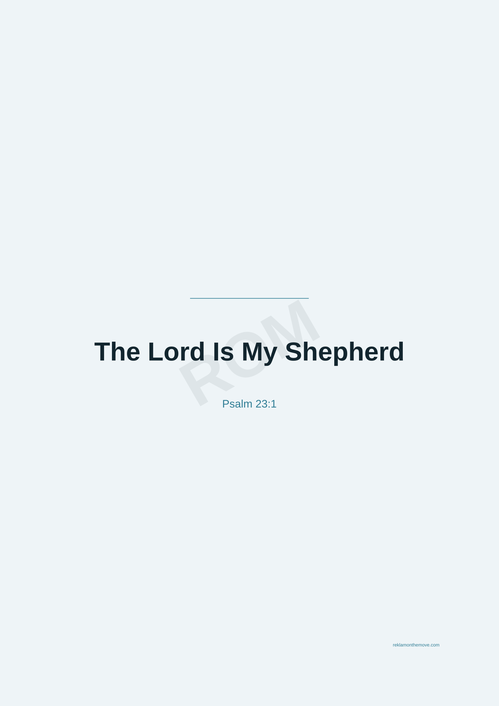 The Lord Is My Shepherd · Okyanus — ROM dijital ürün önizlemesi (filigranlı)
