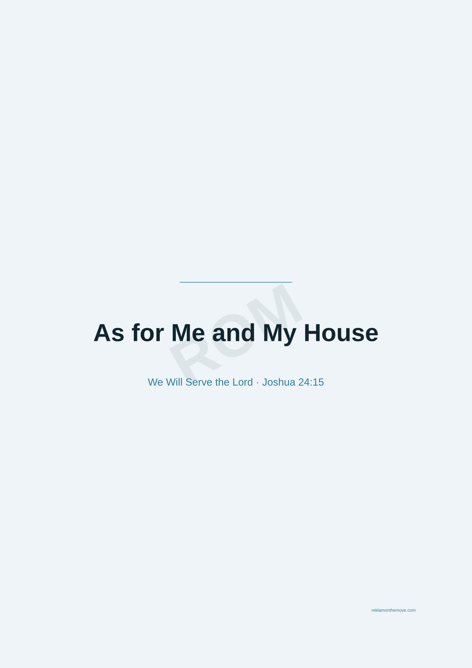 As for Me and My House · Okyanus — ROM dijital ürün önizlemesi (filigranlı)