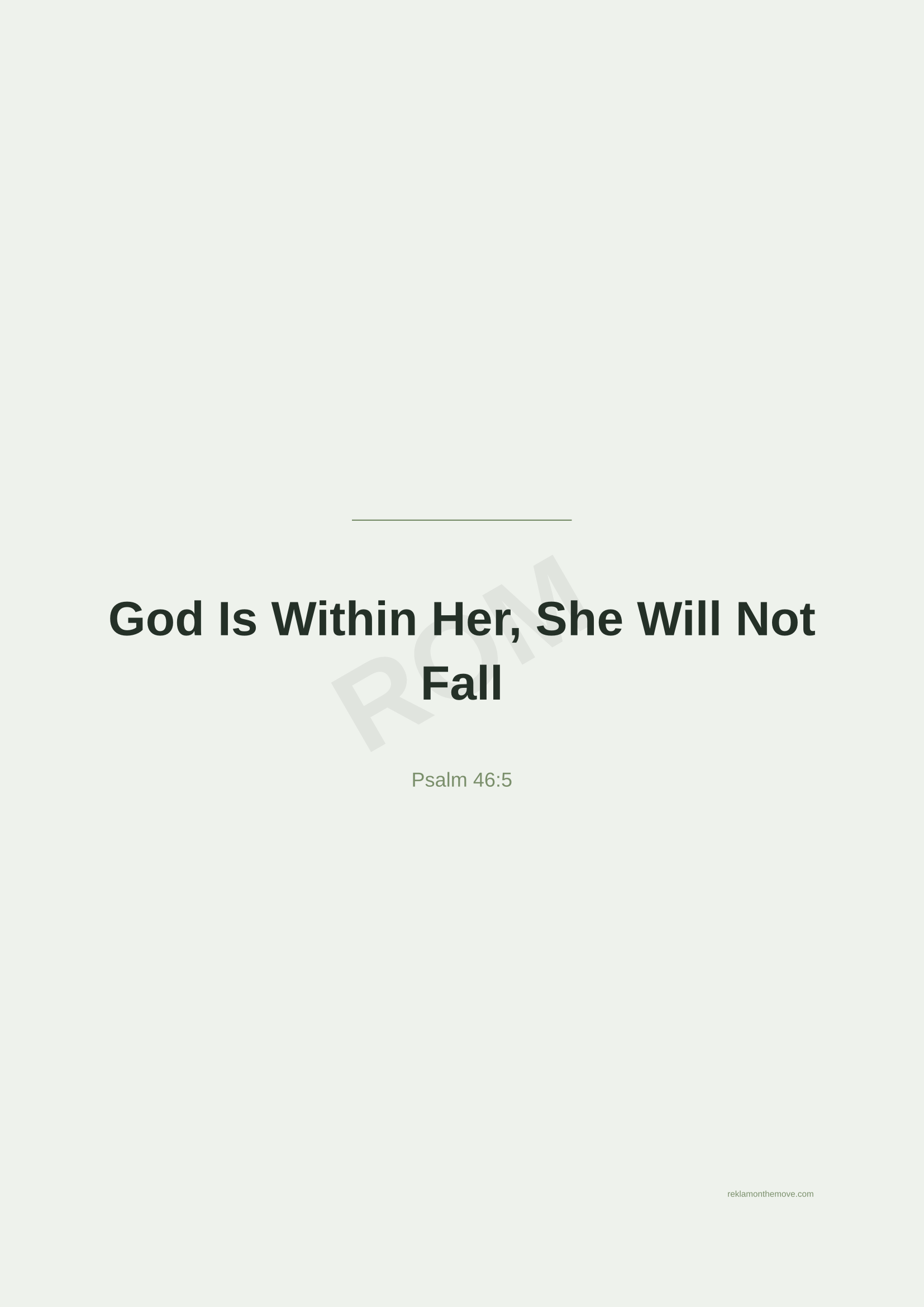 God Is Within Her, She Will Not Fall · Adaçayı — ROM dijital ürün önizlemesi (filigranlı)