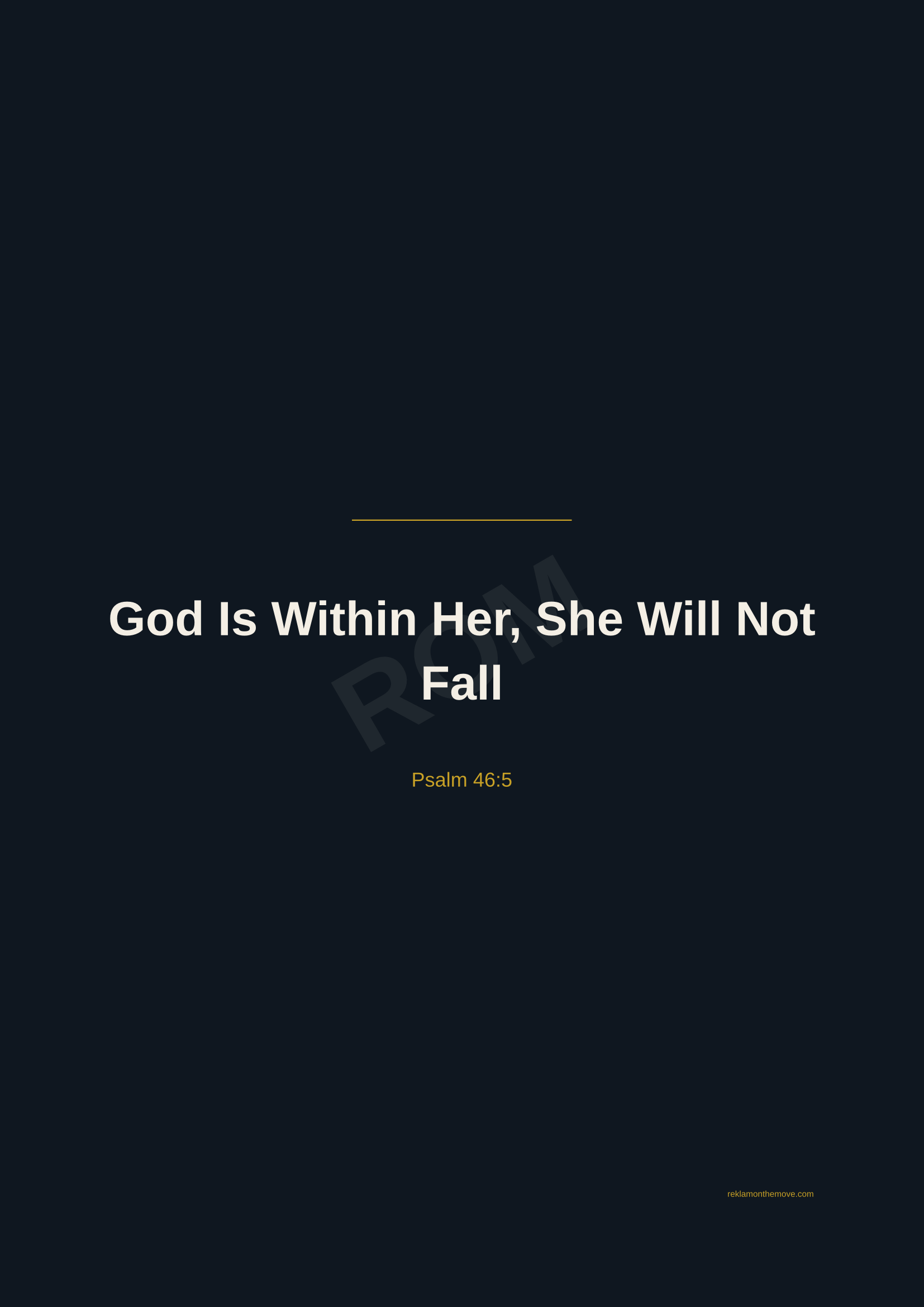 God Is Within Her, She Will Not Fall · Gece — ROM dijital ürün önizlemesi (filigranlı)