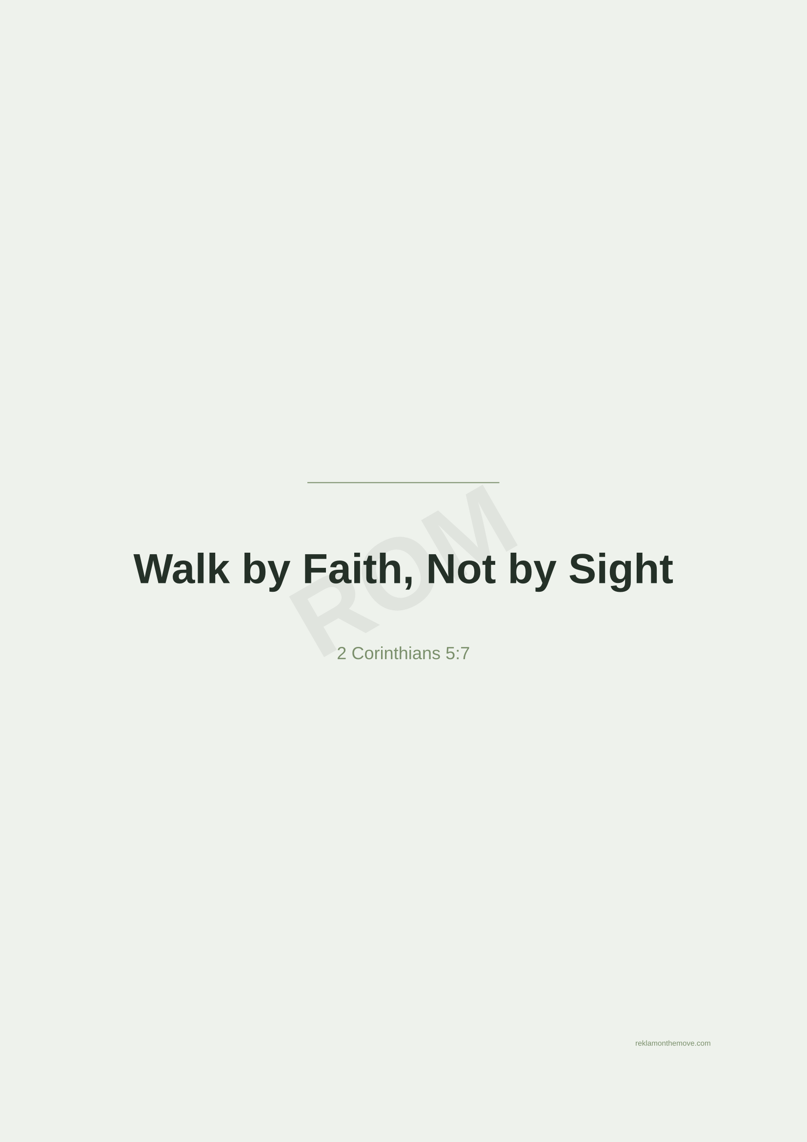 Walk by Faith, Not by Sight · Adaçayı — ROM dijital ürün önizlemesi (filigranlı)