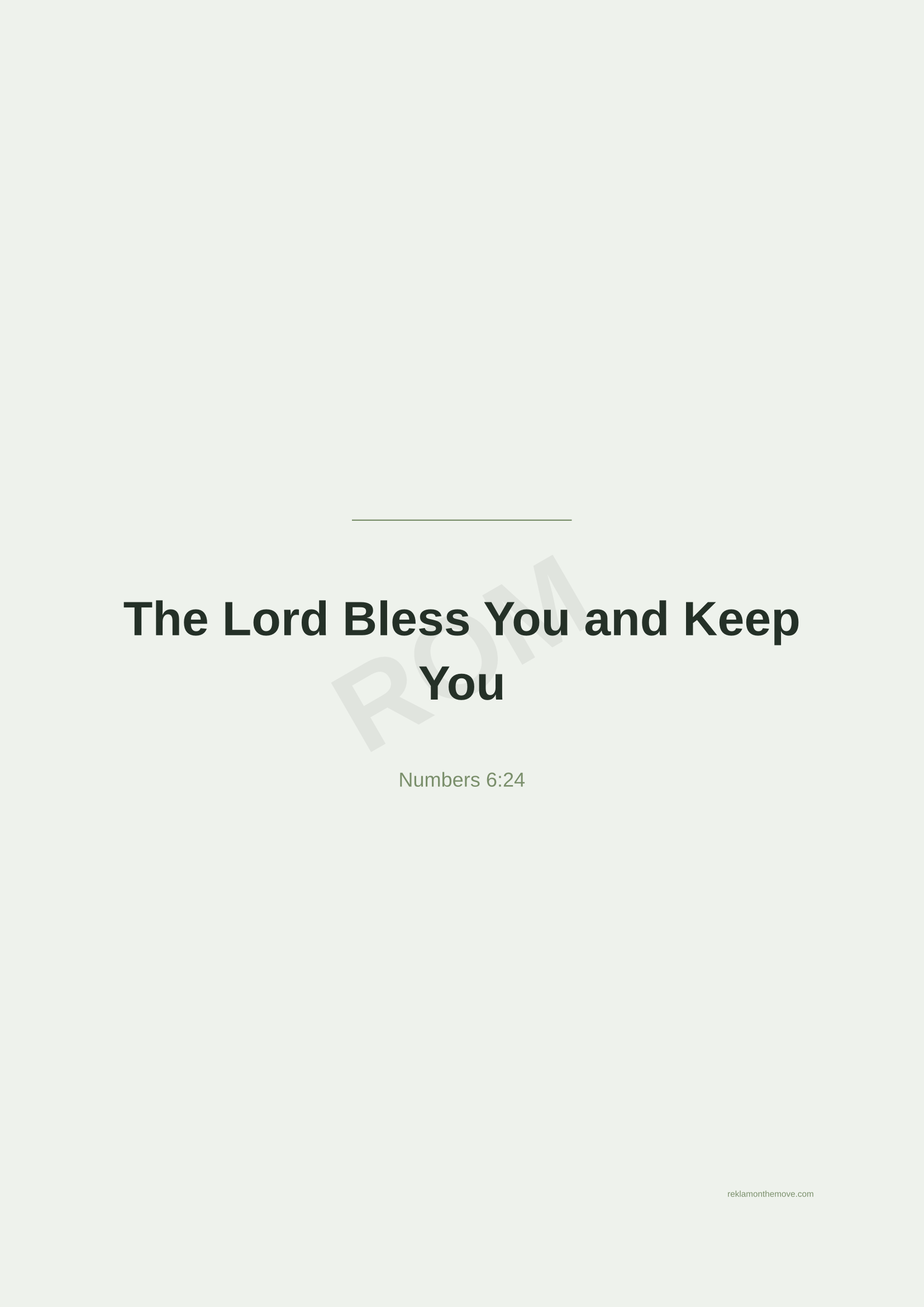 The Lord Bless You and Keep You · Adaçayı — ROM dijital ürün önizlemesi (filigranlı)
