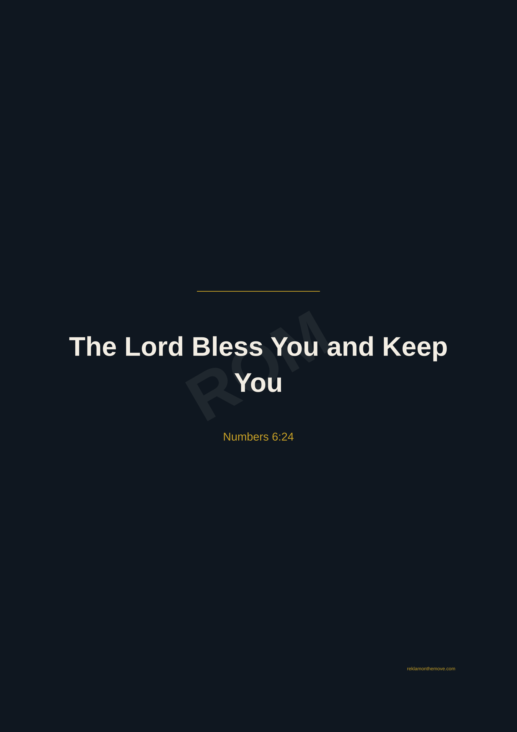 The Lord Bless You and Keep You · Gece — ROM dijital ürün önizlemesi (filigranlı)