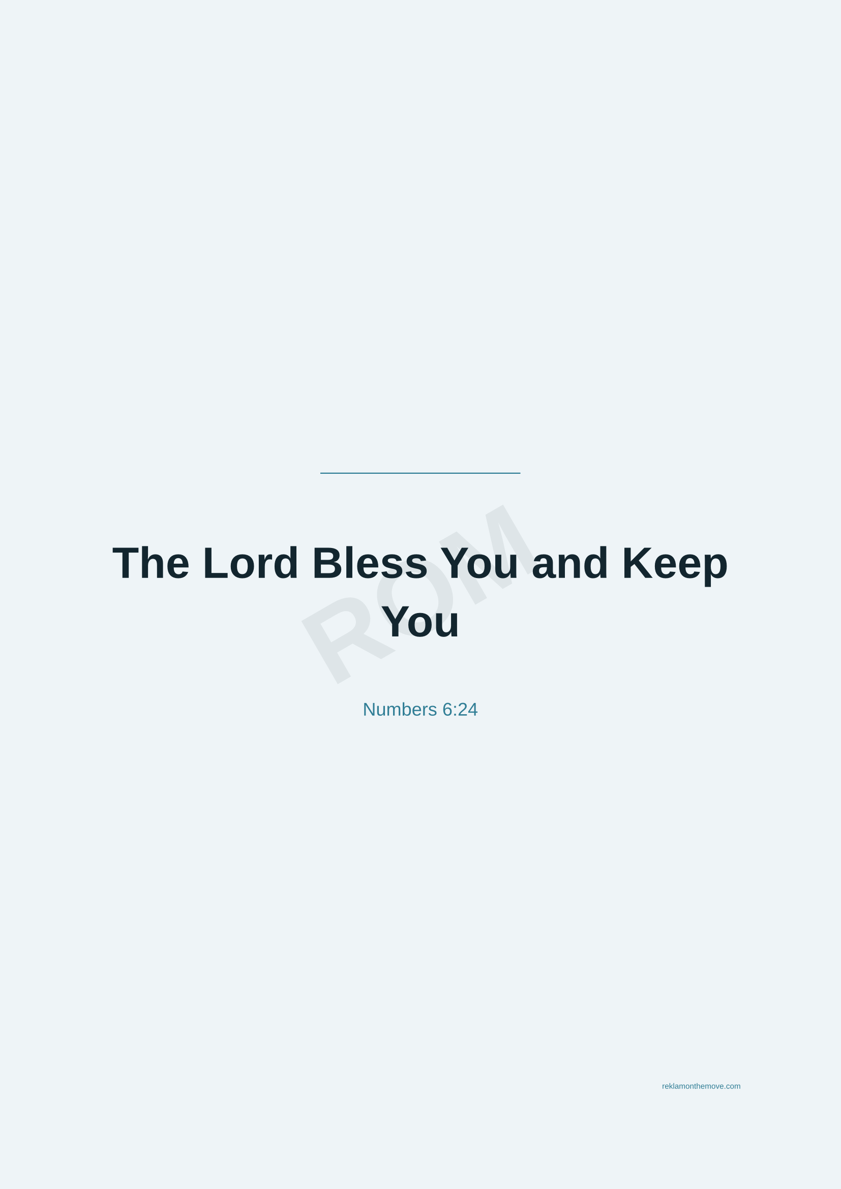 The Lord Bless You and Keep You · Okyanus — ROM dijital ürün önizlemesi (filigranlı)