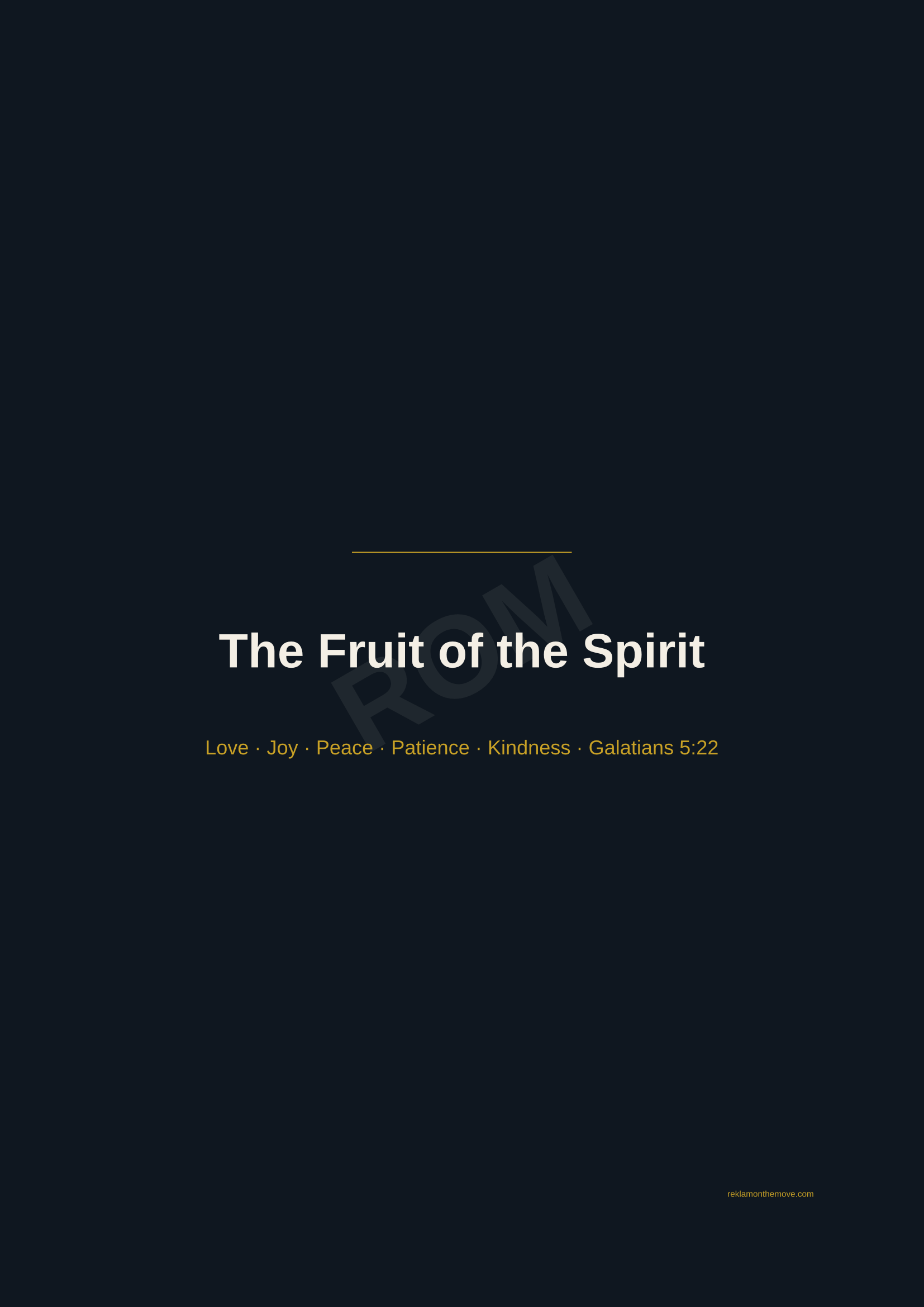 The Fruit of the Spirit · Gece — ROM dijital ürün önizlemesi (filigranlı)