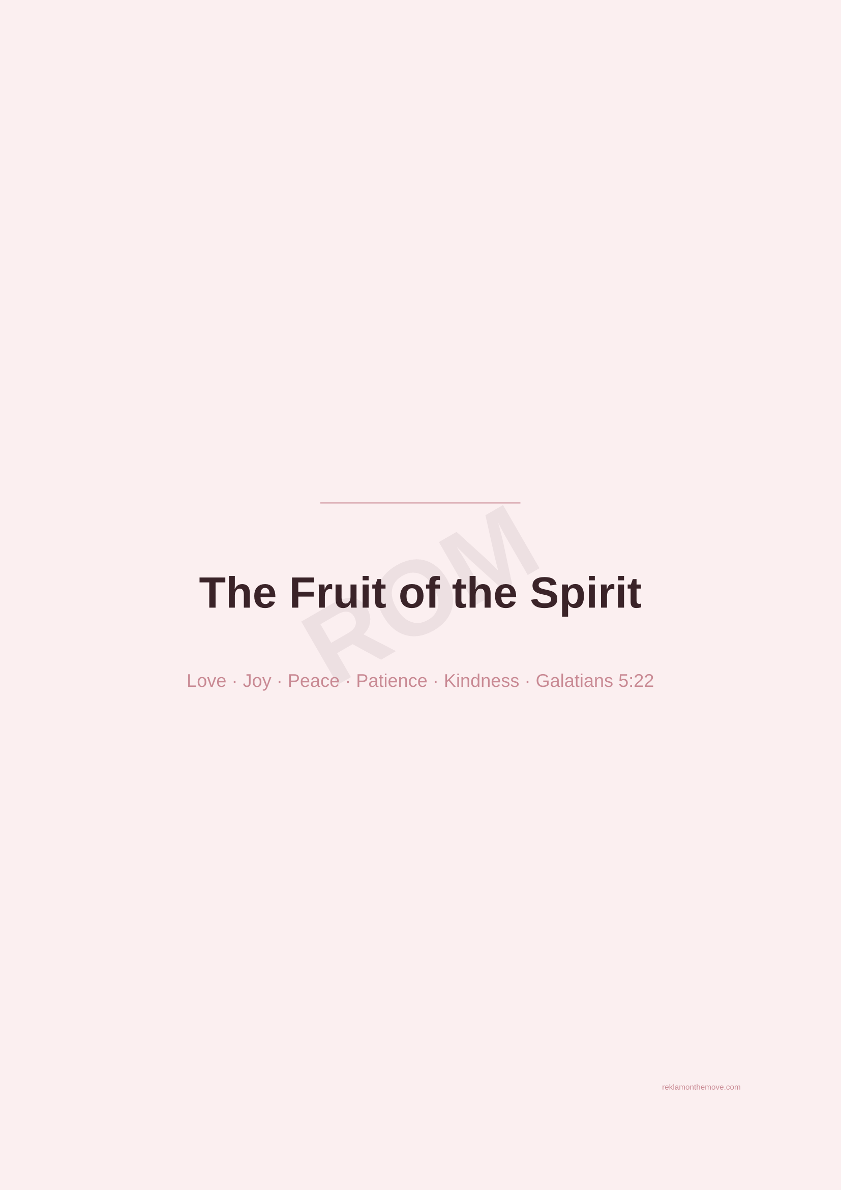 The Fruit of the Spirit · Gül — ROM dijital ürün önizlemesi (filigranlı)