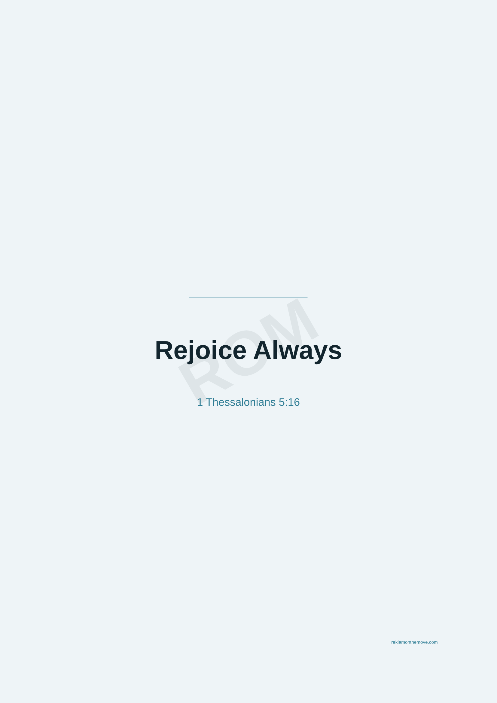 Rejoice Always · Okyanus — ROM dijital ürün önizlemesi (filigranlı)