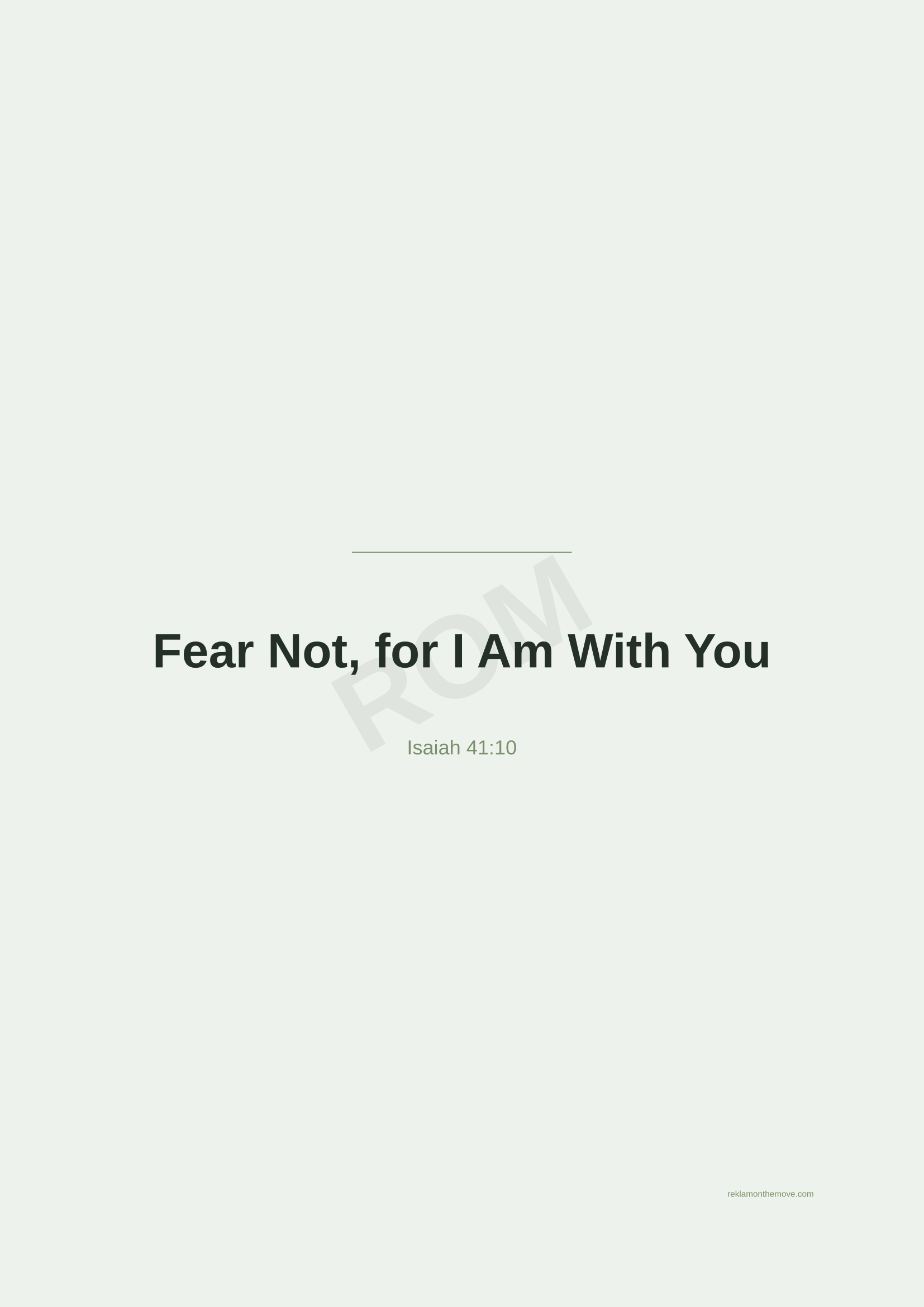 Fear Not, for I Am With You · Adaçayı — ROM dijital ürün önizlemesi (filigranlı)