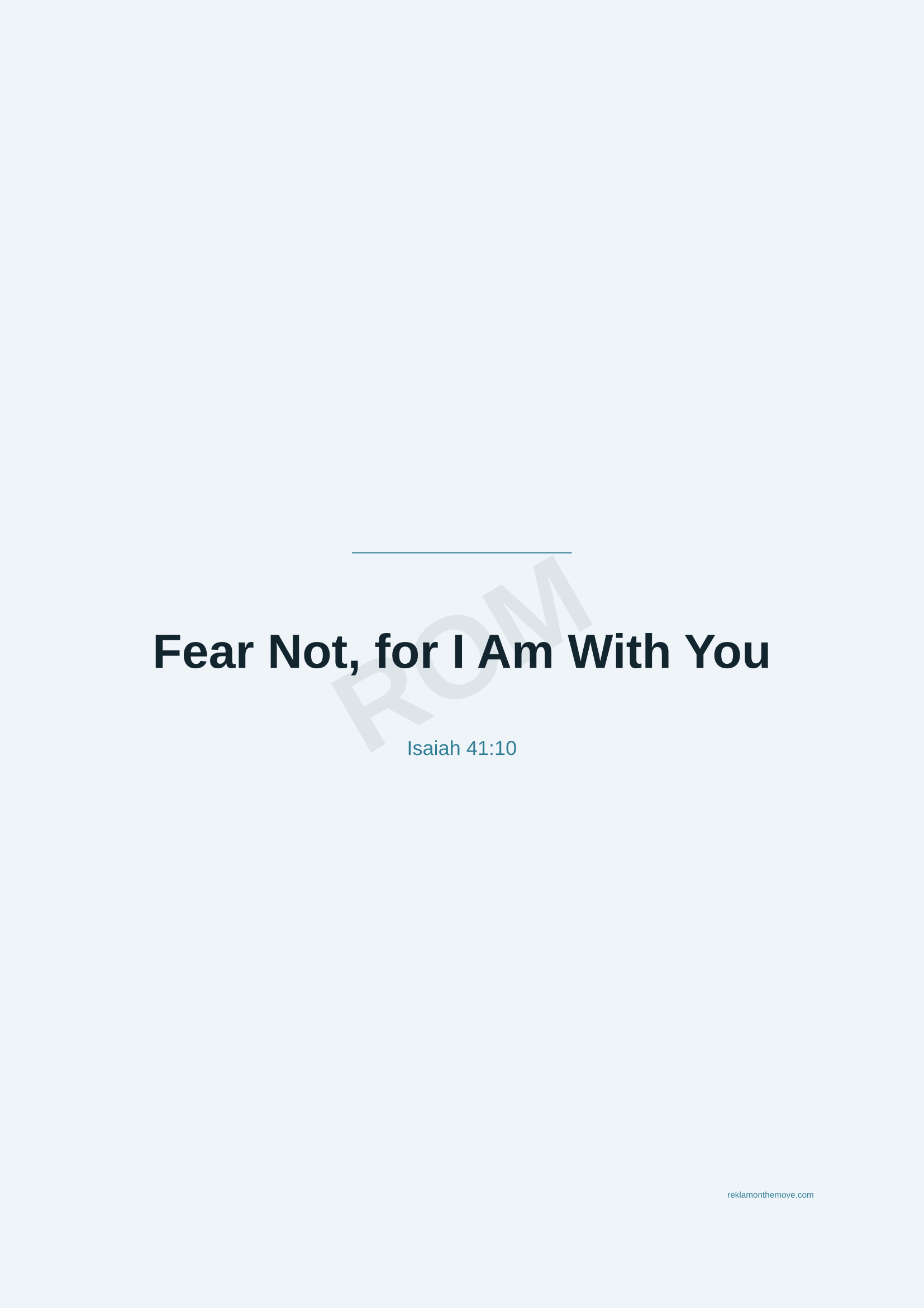 Fear Not, for I Am With You · Okyanus — ROM dijital ürün önizlemesi (filigranlı)