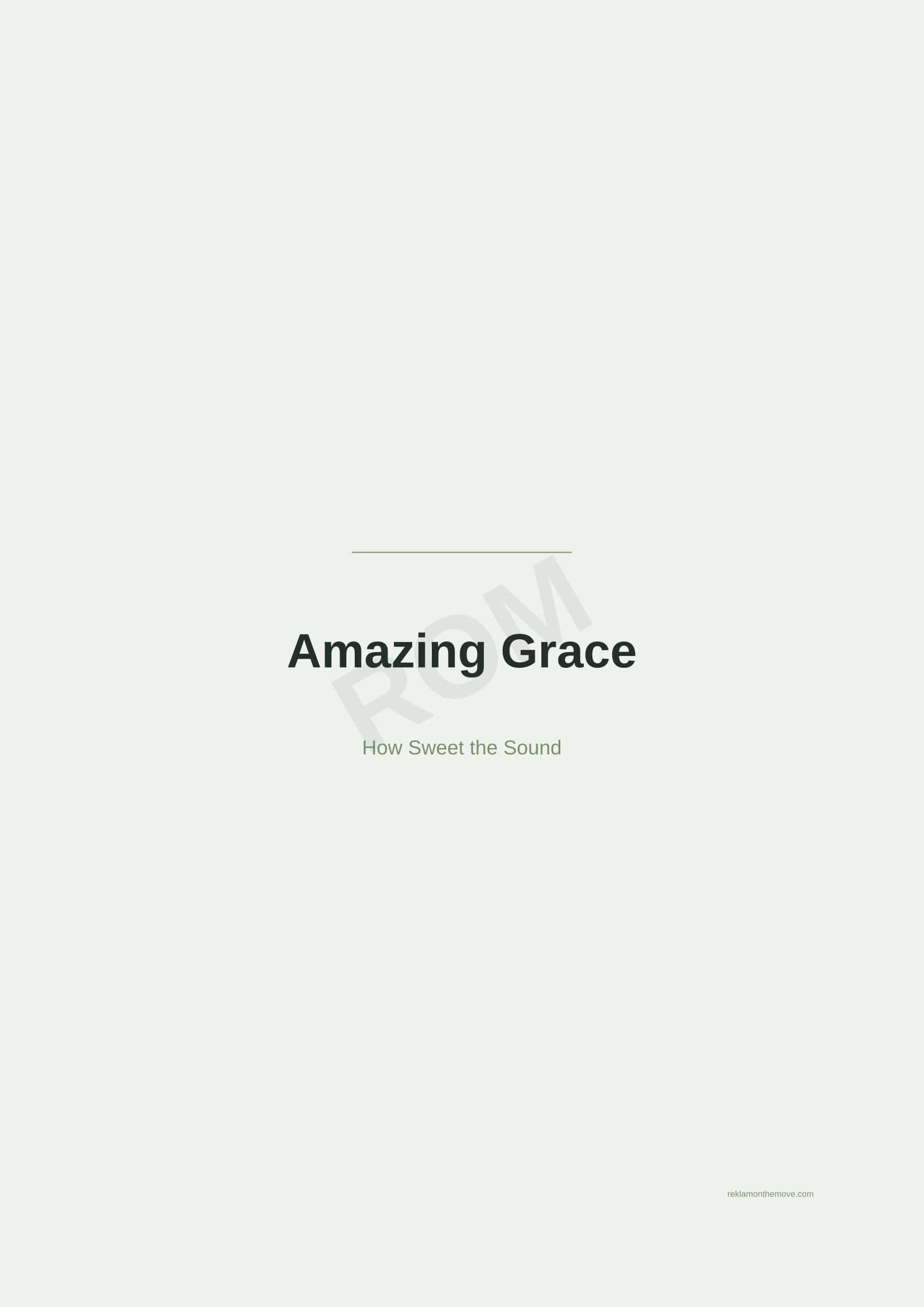 Amazing Grace · Adaçayı — ROM dijital ürün önizlemesi (filigranlı)
