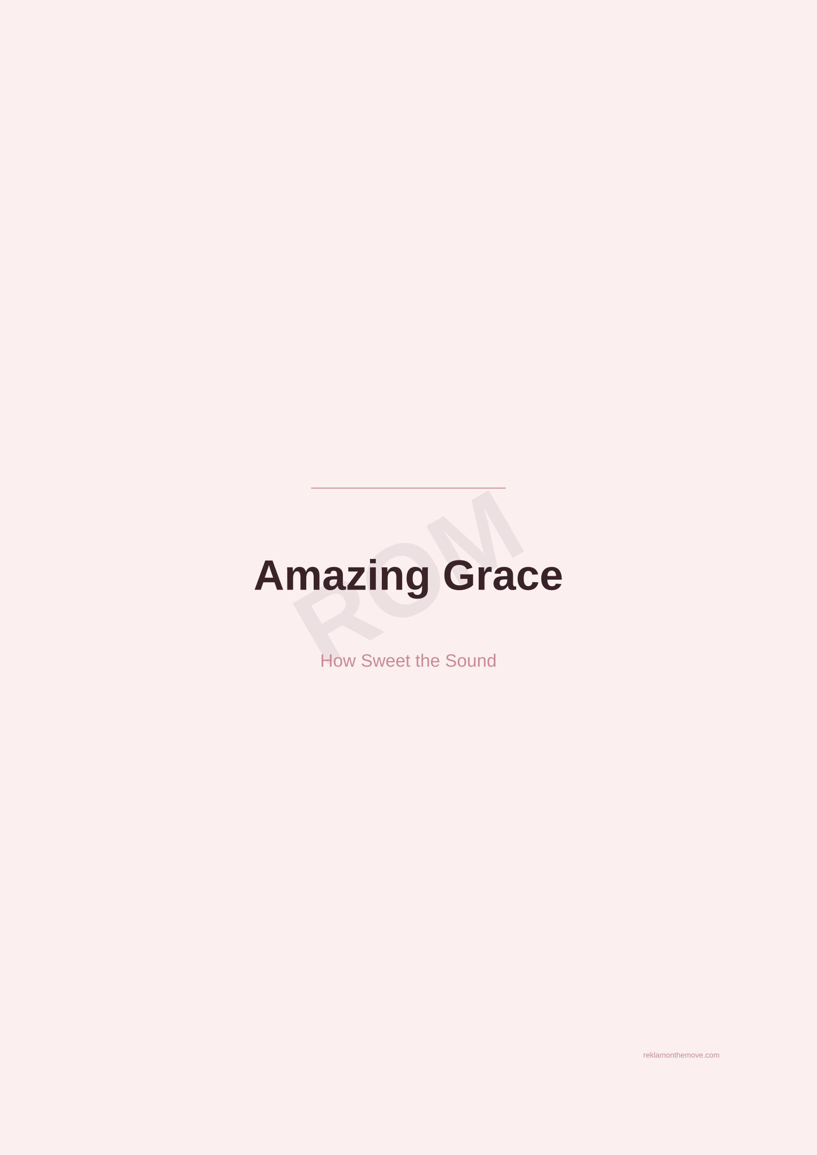 Amazing Grace · Gül — ROM dijital ürün önizlemesi (filigranlı)