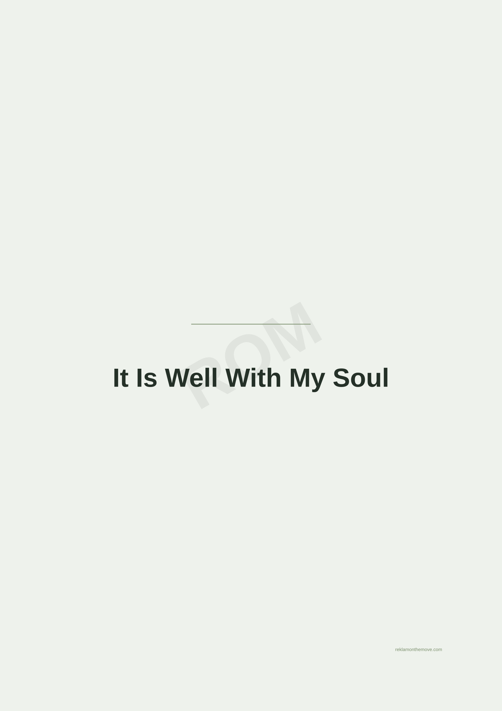 It Is Well With My Soul · Adaçayı — ROM dijital ürün önizlemesi (filigranlı)
