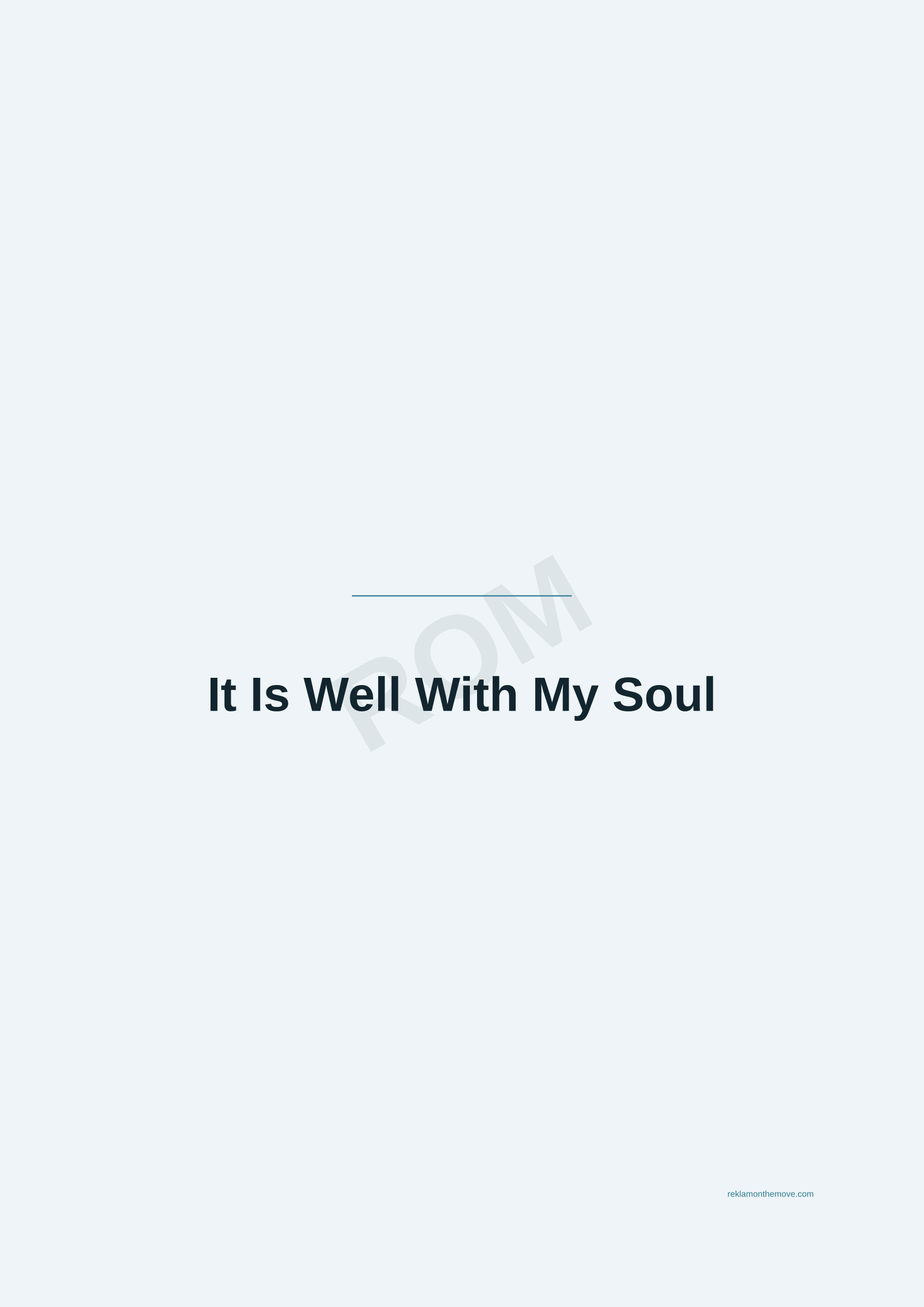 It Is Well With My Soul · Okyanus — ROM dijital ürün önizlemesi (filigranlı)