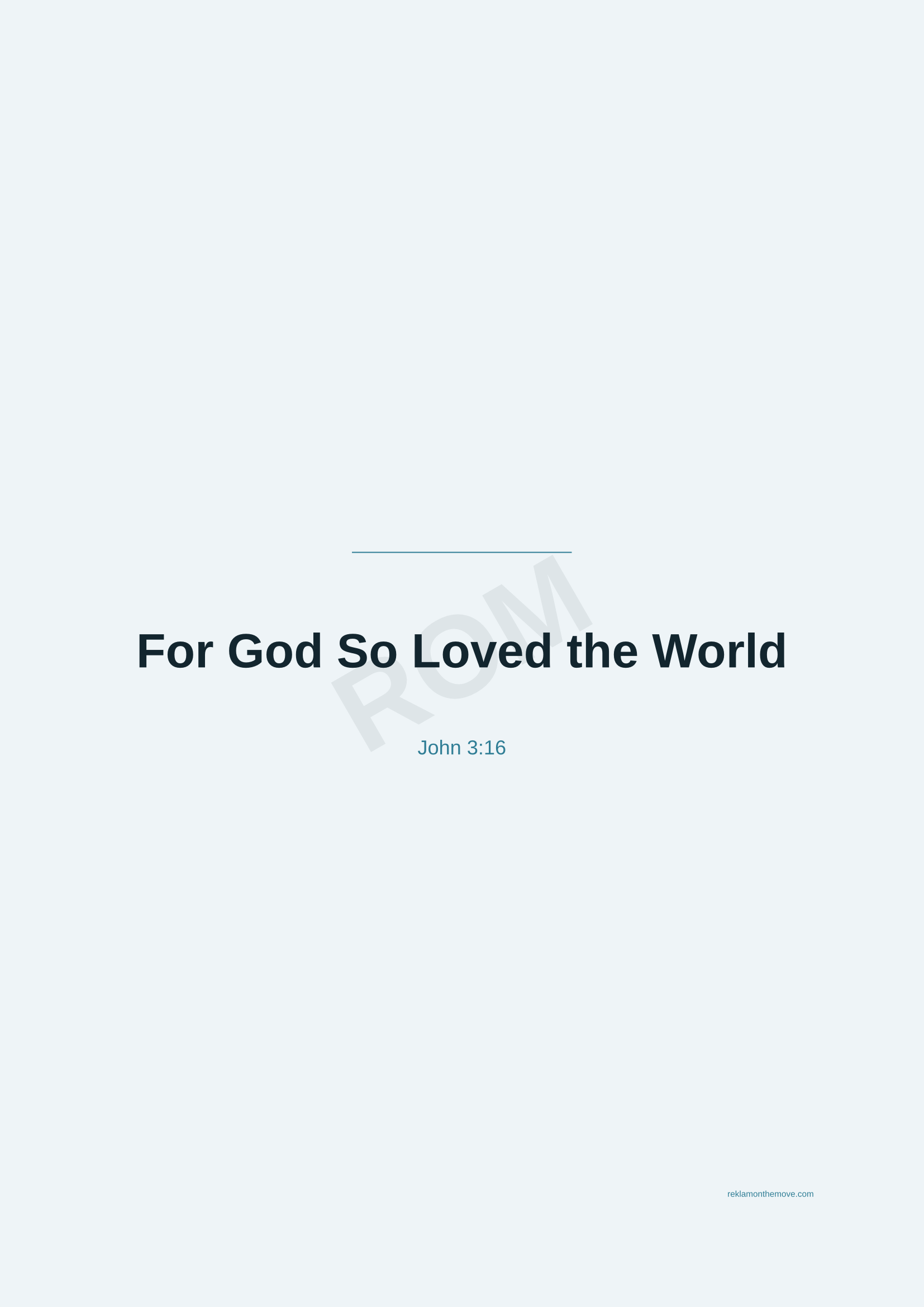 For God So Loved the World · Okyanus — ROM dijital ürün önizlemesi (filigranlı)