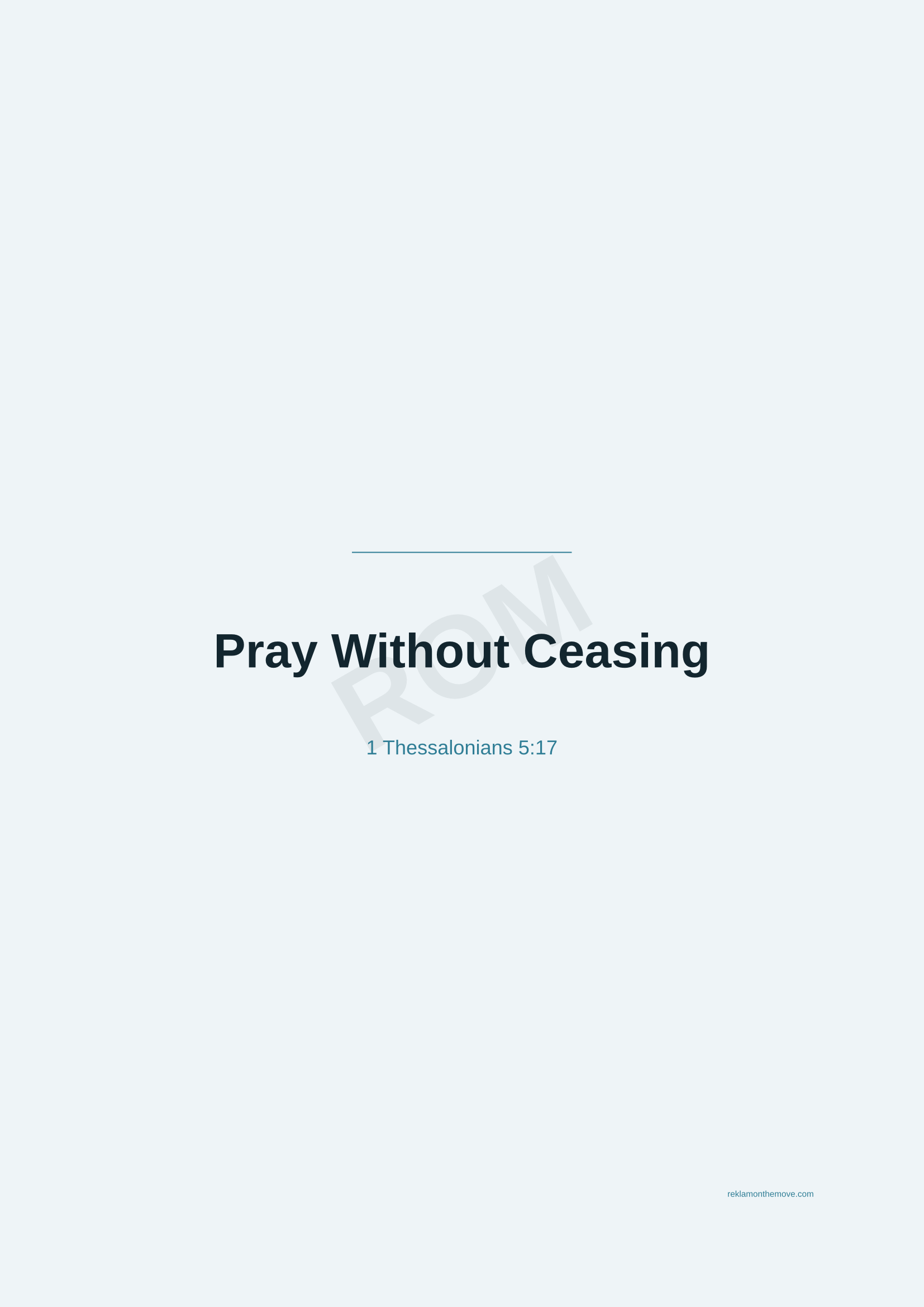 Pray Without Ceasing · Okyanus — ROM dijital ürün önizlemesi (filigranlı)