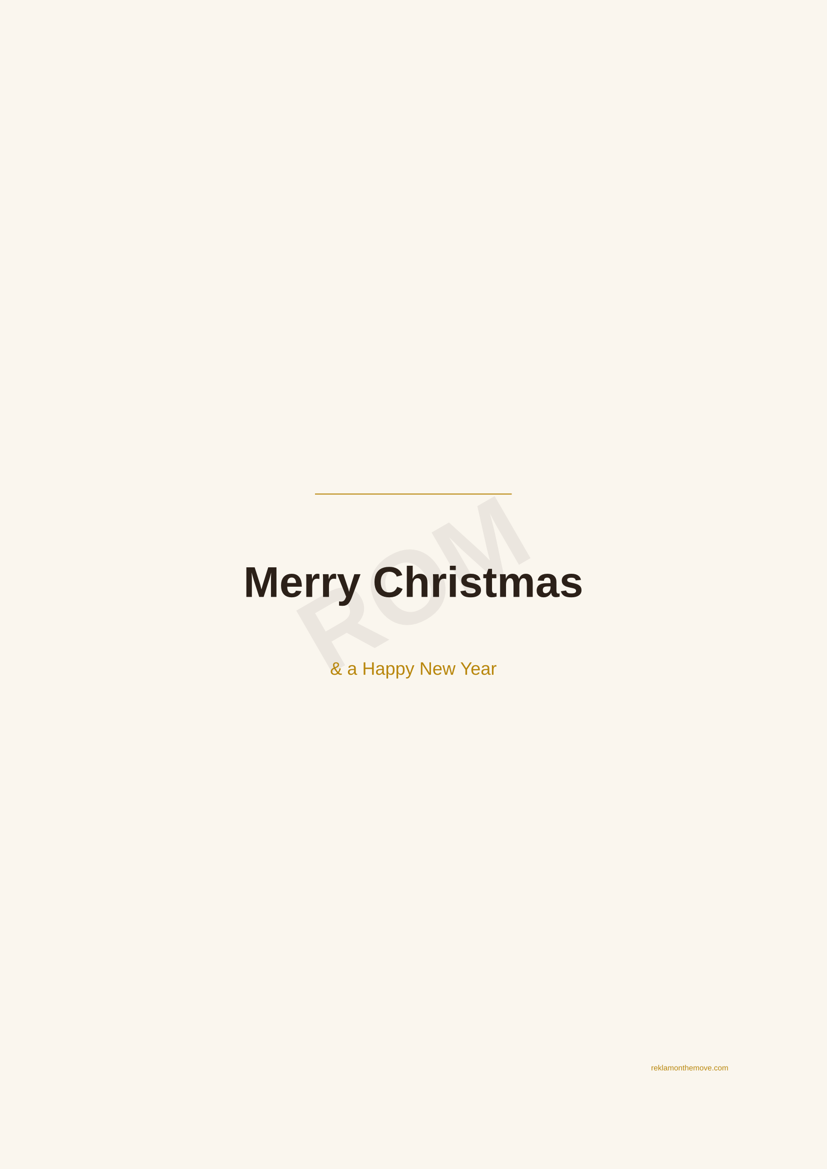 Merry Christmas · Espresso — ROM dijital ürün önizlemesi (filigranlı)