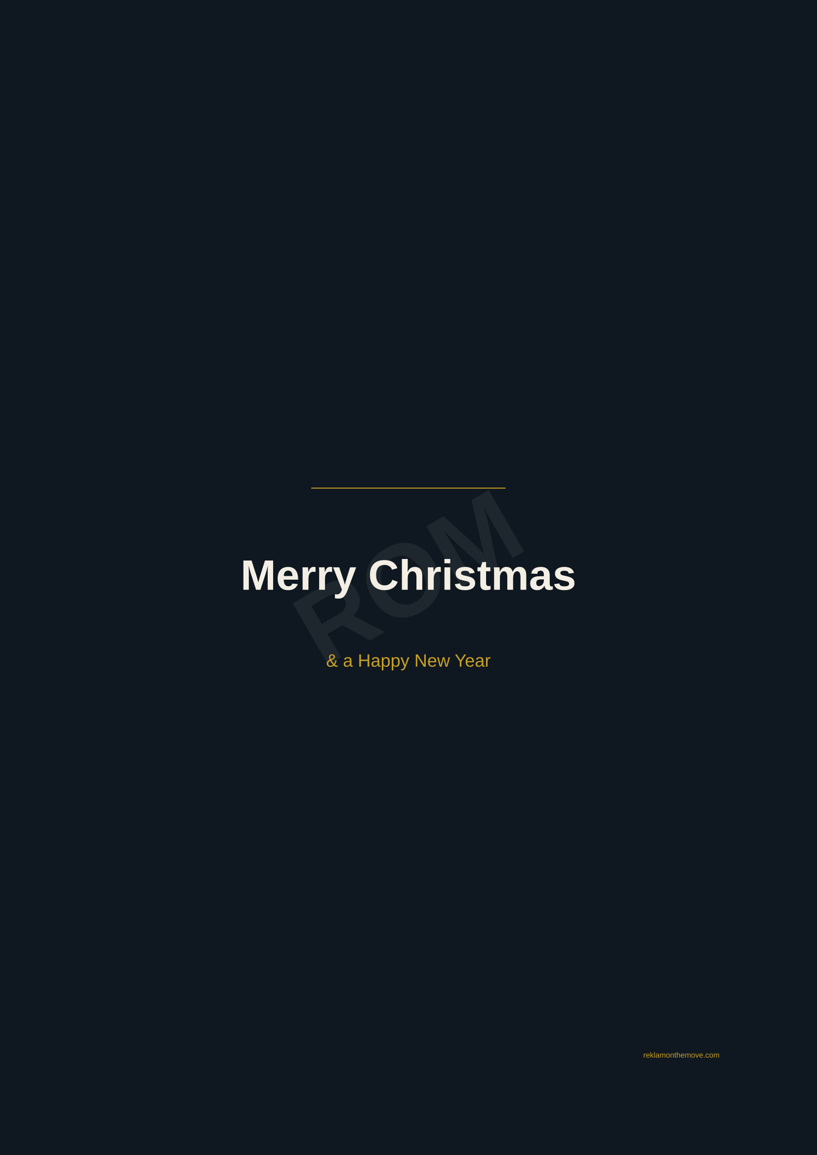 Merry Christmas · Gece — ROM dijital ürün önizlemesi (filigranlı)