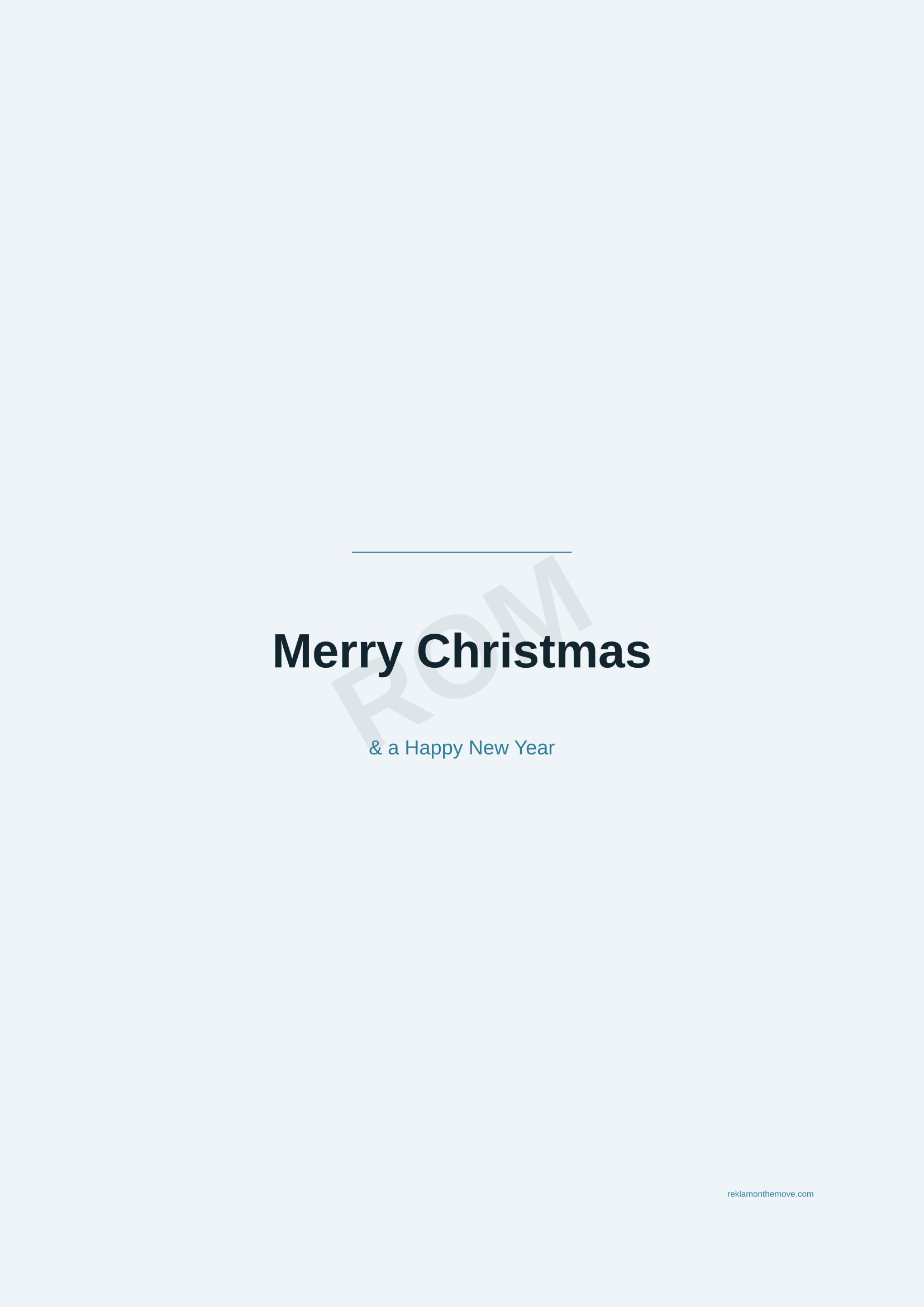 Merry Christmas · Okyanus — ROM dijital ürün önizlemesi (filigranlı)