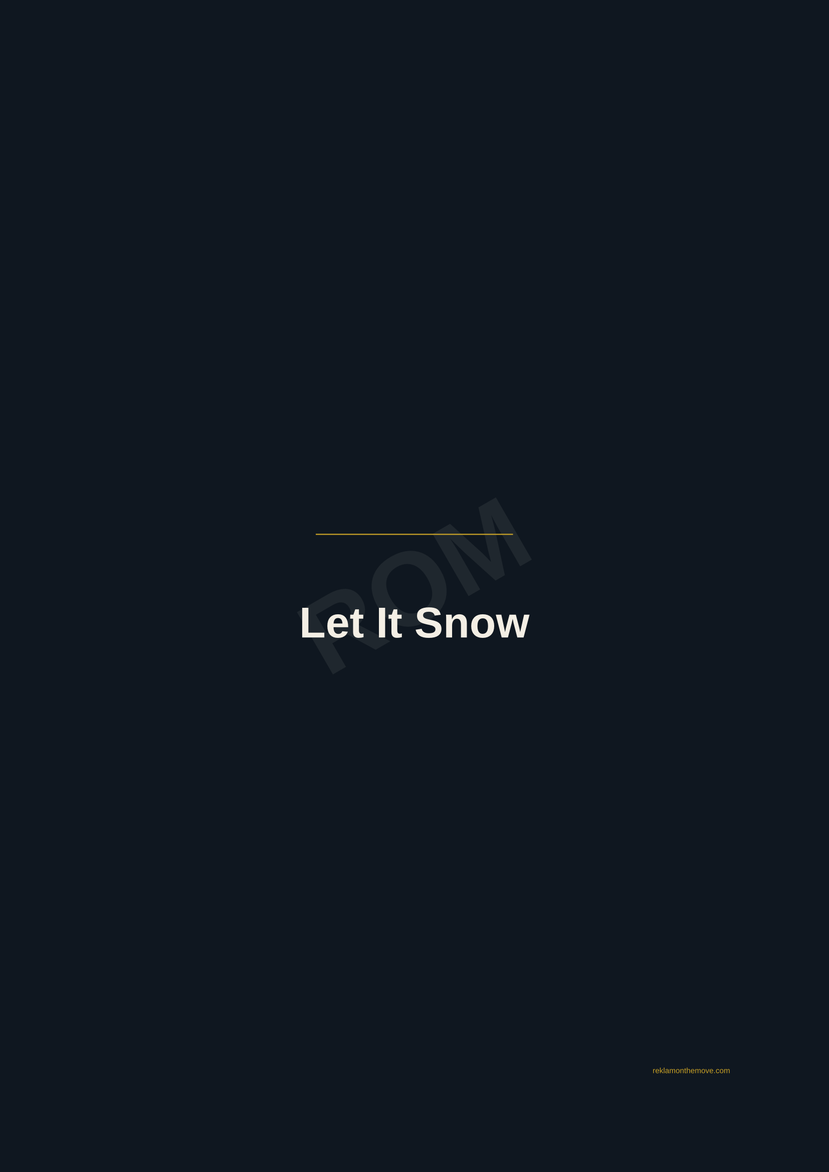 Let It Snow · Gece — ROM dijital ürün önizlemesi (filigranlı)