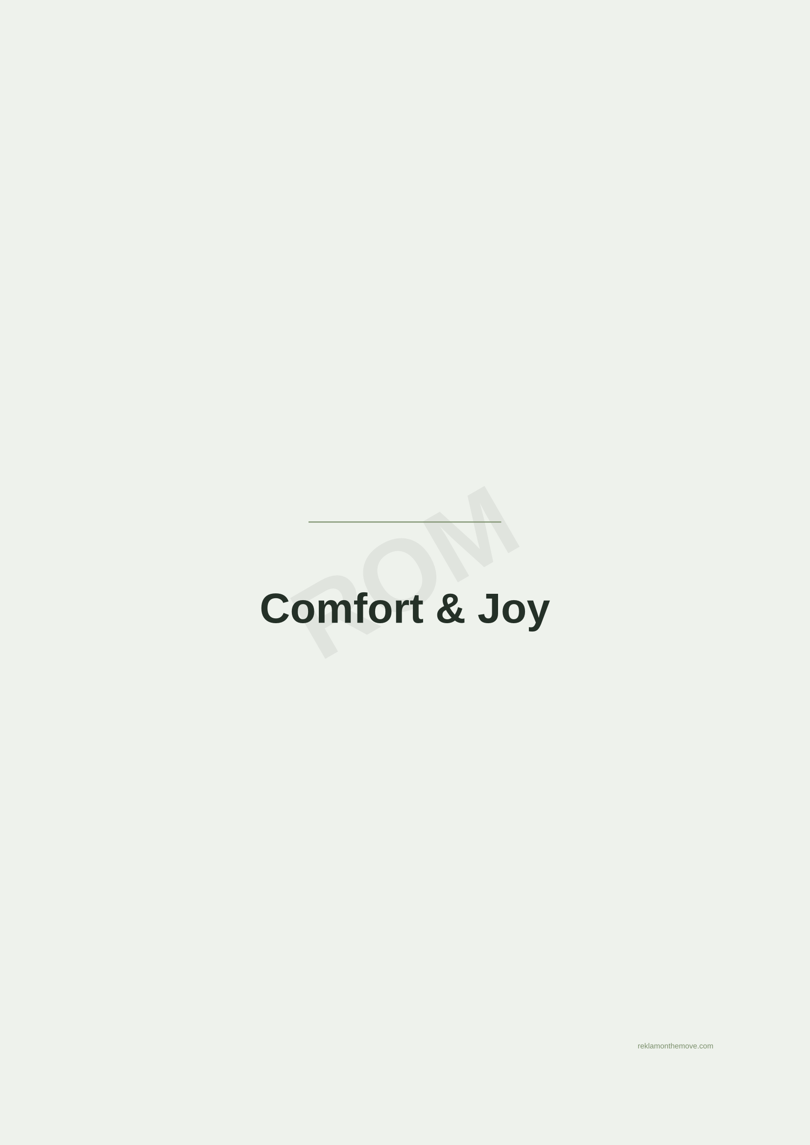 Comfort & Joy · Adaçayı — ROM dijital ürün önizlemesi (filigranlı)