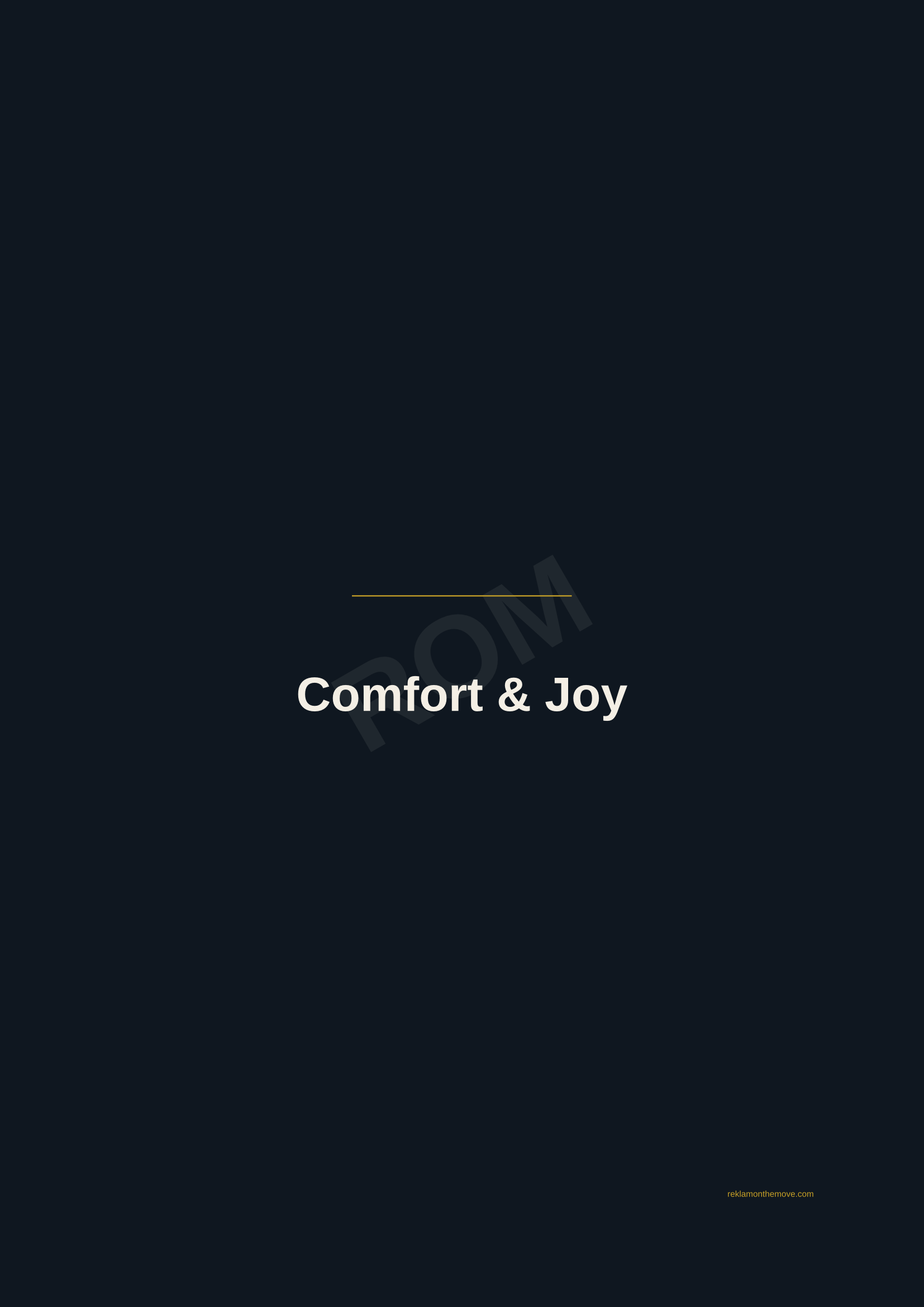 Comfort & Joy · Gece — ROM dijital ürün önizlemesi (filigranlı)