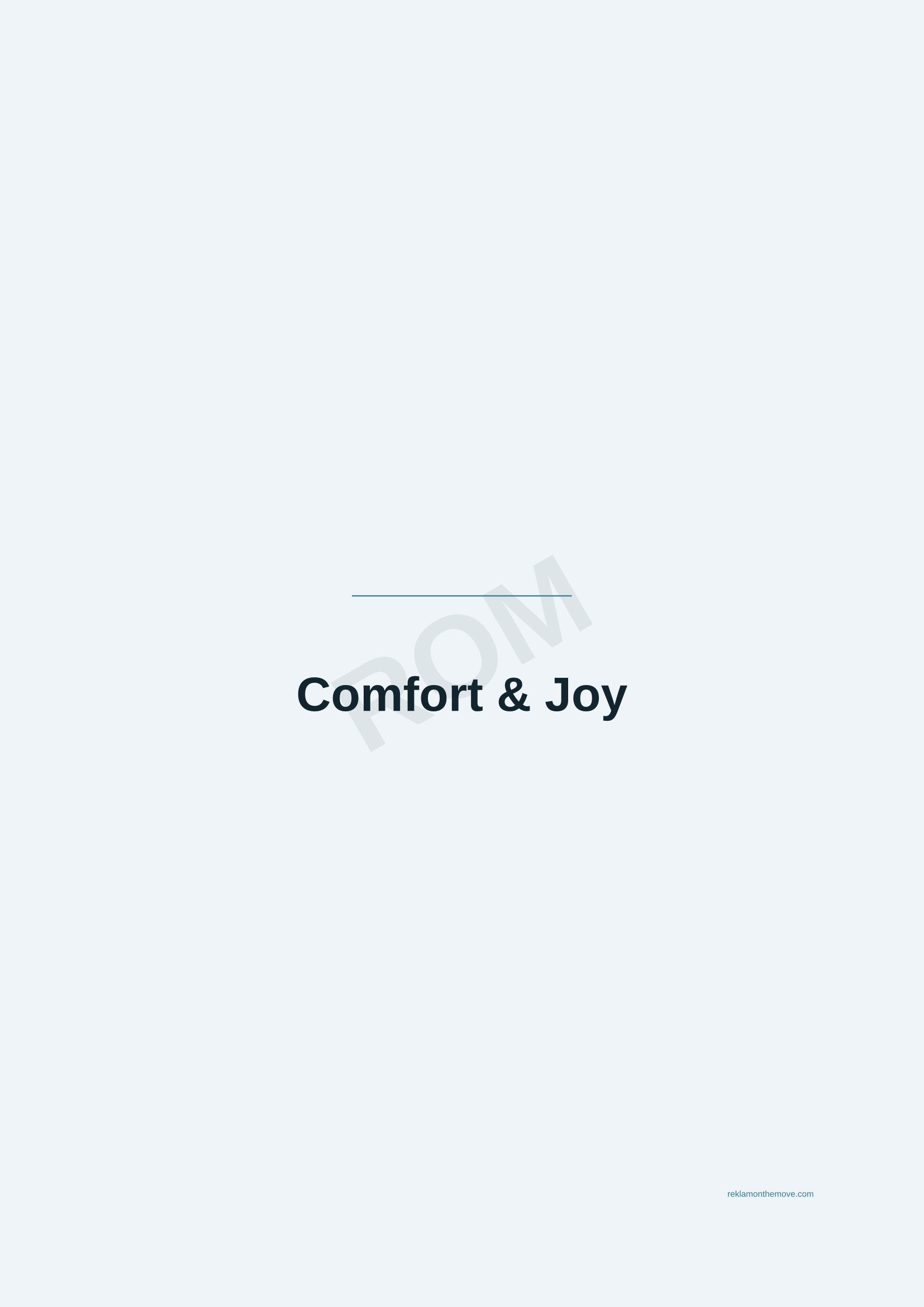 Comfort & Joy · Okyanus — ROM dijital ürün önizlemesi (filigranlı)