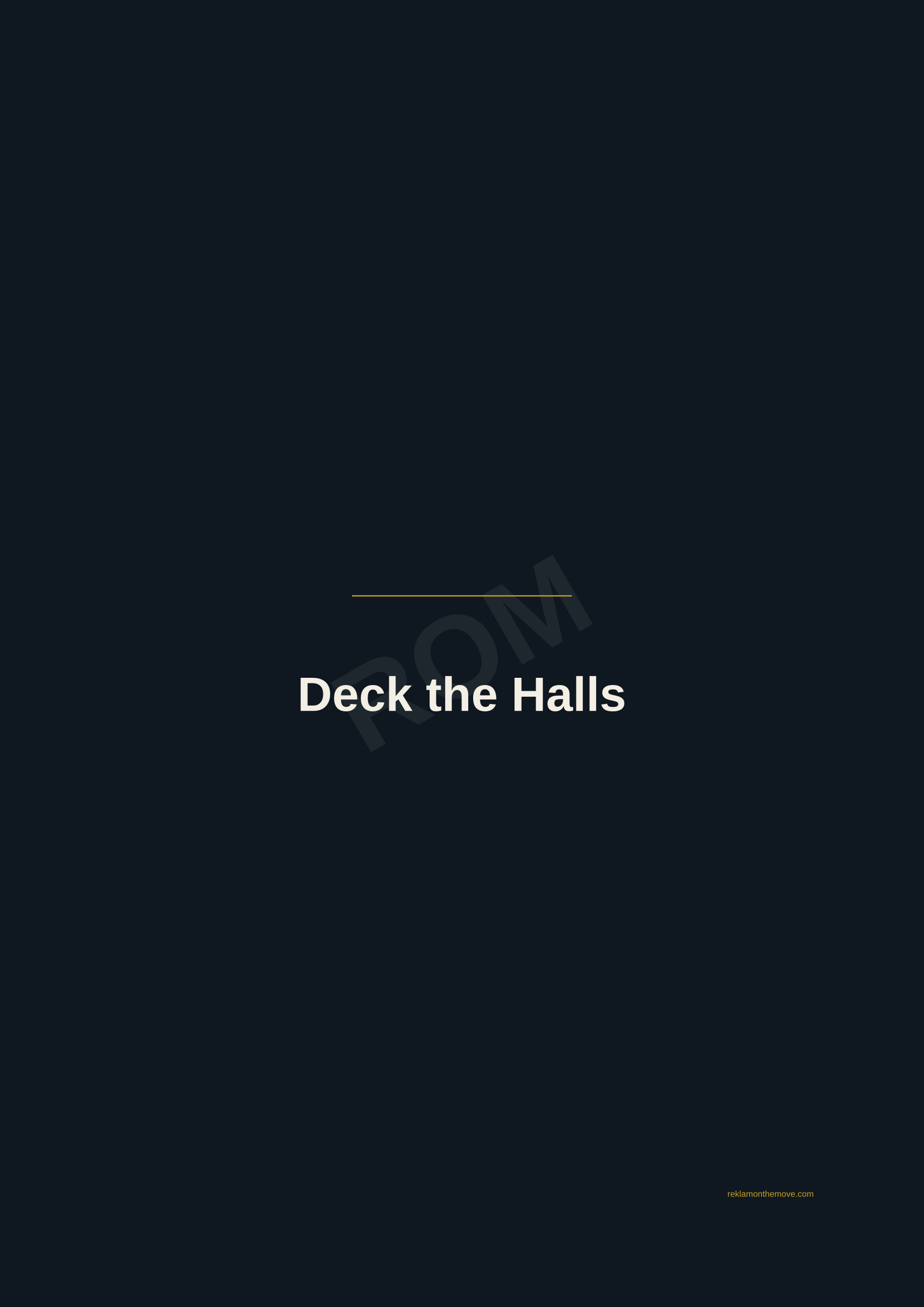 Deck the Halls · Gece — ROM dijital ürün önizlemesi (filigranlı)