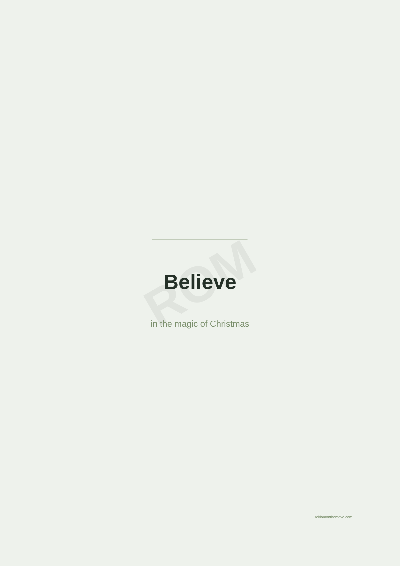 Believe · Adaçayı — ROM dijital ürün önizlemesi (filigranlı)