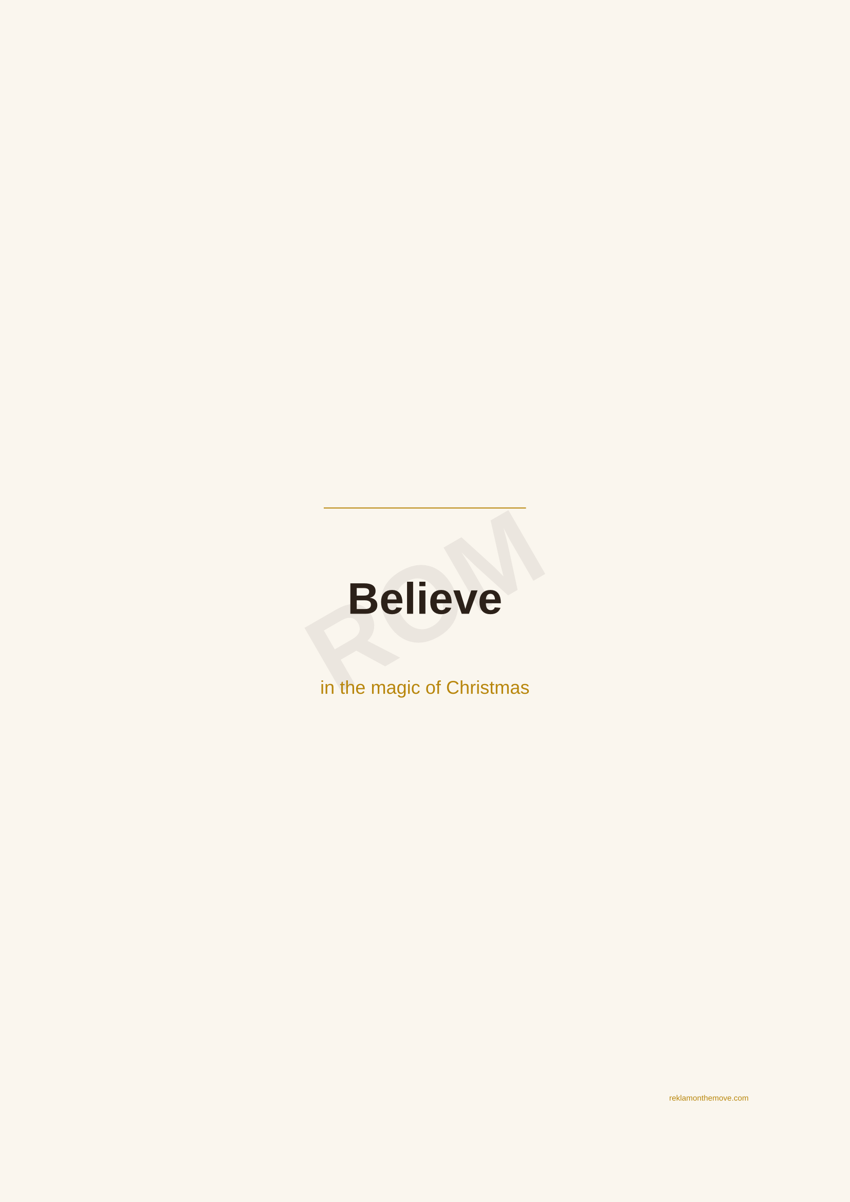 Believe · Espresso — ROM dijital ürün önizlemesi (filigranlı)
