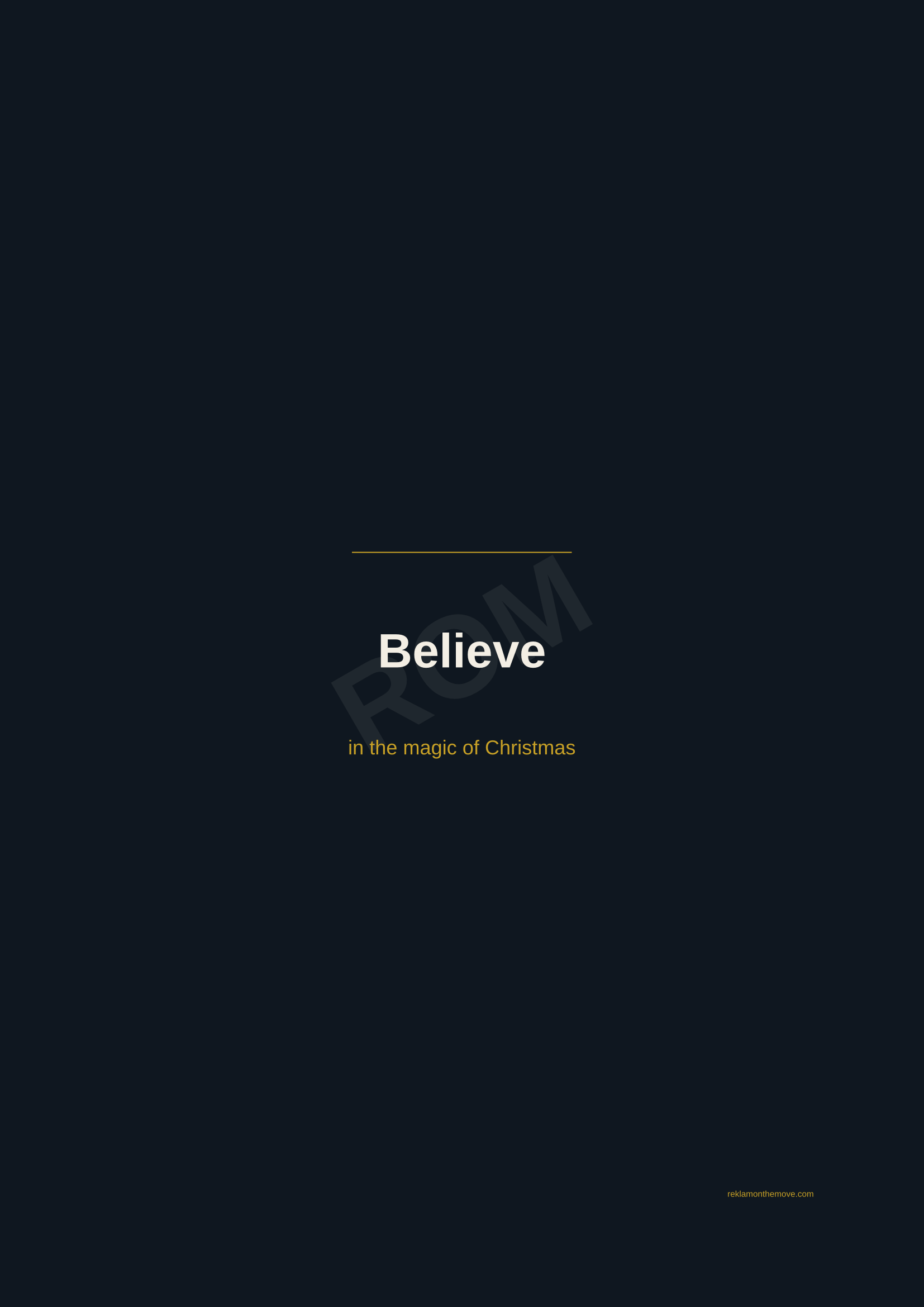 Believe · Gece — ROM dijital ürün önizlemesi (filigranlı)