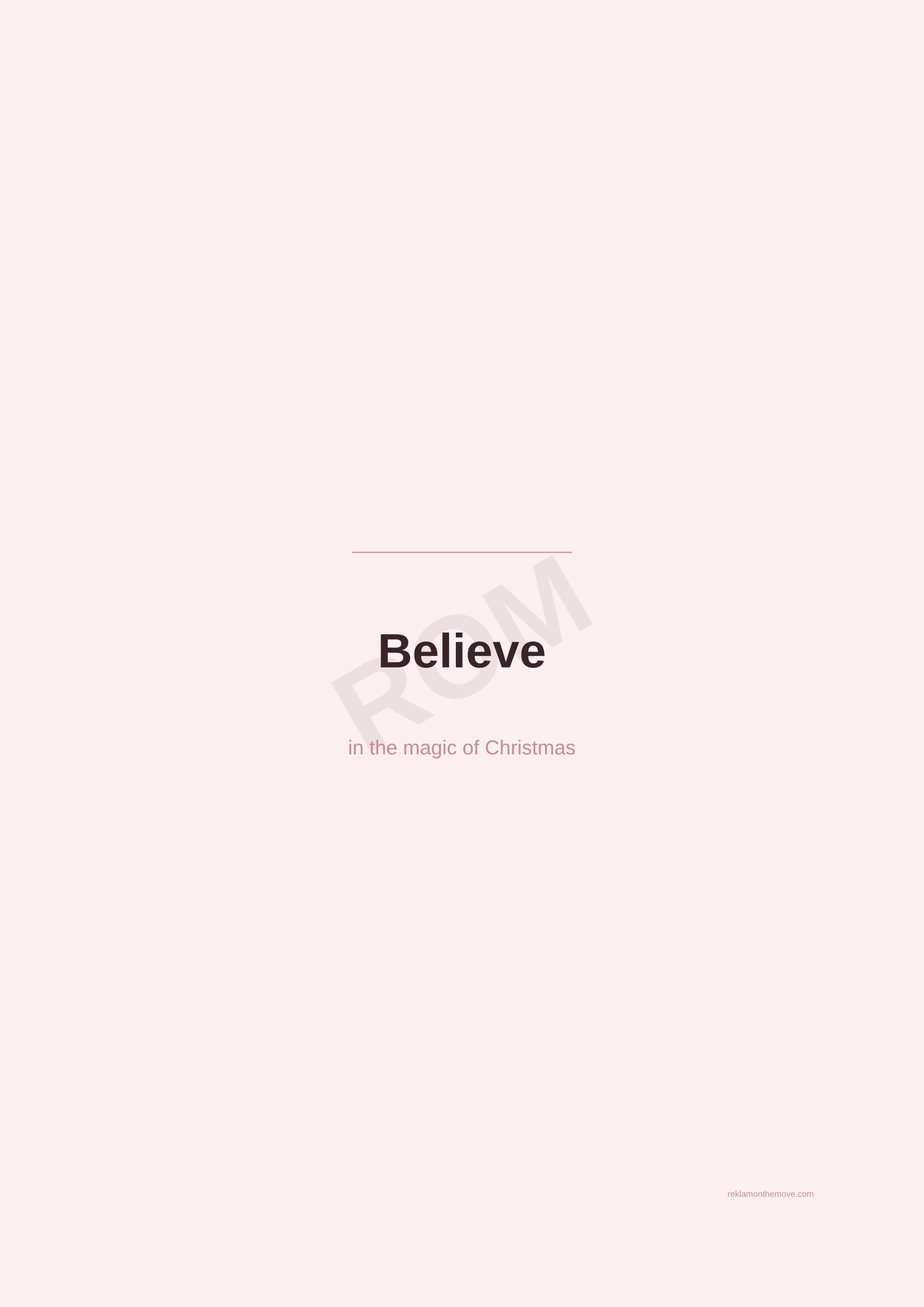 Believe · Gül — ROM dijital ürün önizlemesi (filigranlı)