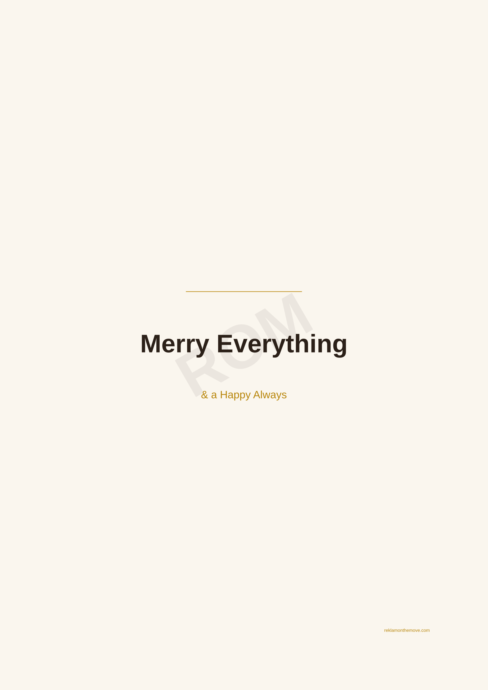 Merry Everything · Espresso — ROM dijital ürün önizlemesi (filigranlı)