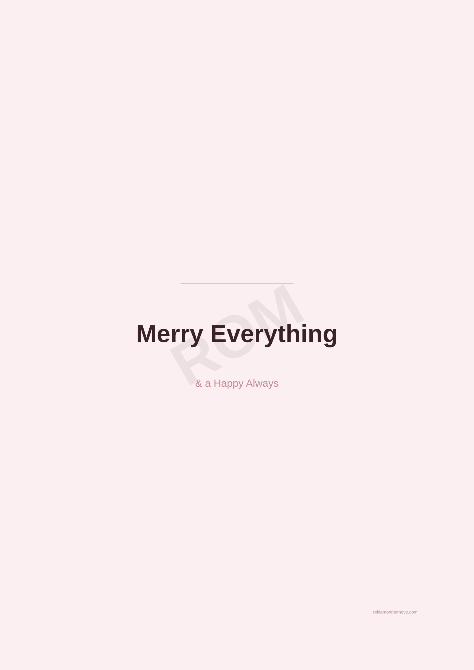 Merry Everything · Gül — ROM dijital ürün önizlemesi (filigranlı)